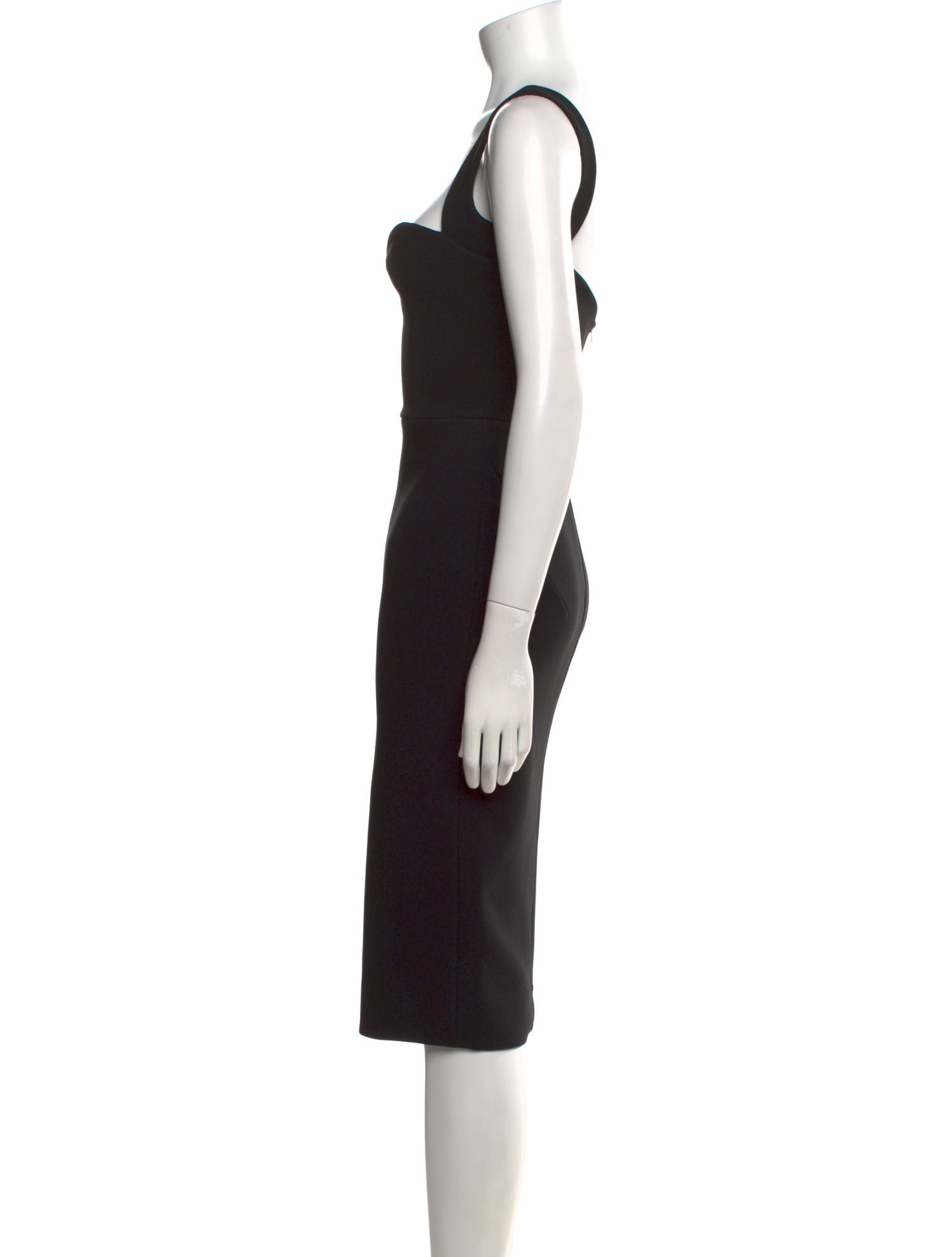 Victoria Beckham Square Neckline Midi Length Dress