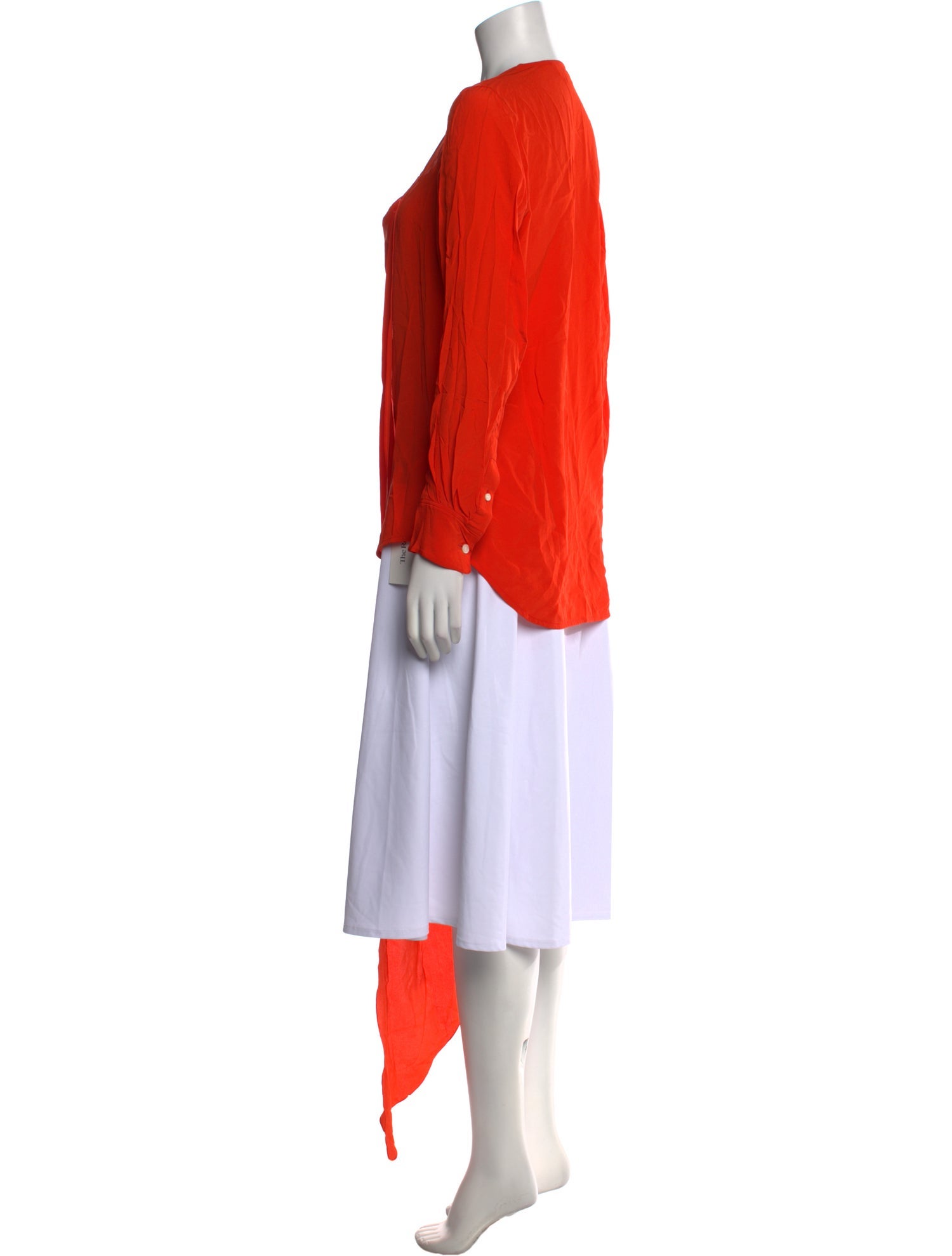 Victoria Beckham Silk Square Neckline Tunic