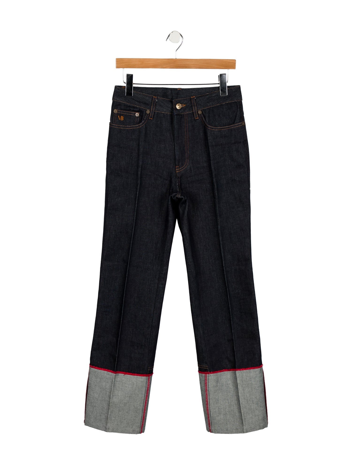 Victoria Beckham Mid-Rise Wide Leg Jeans