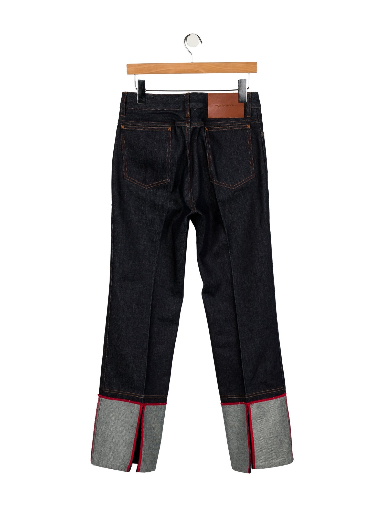 Victoria Beckham Mid-Rise Wide Leg Jeans
