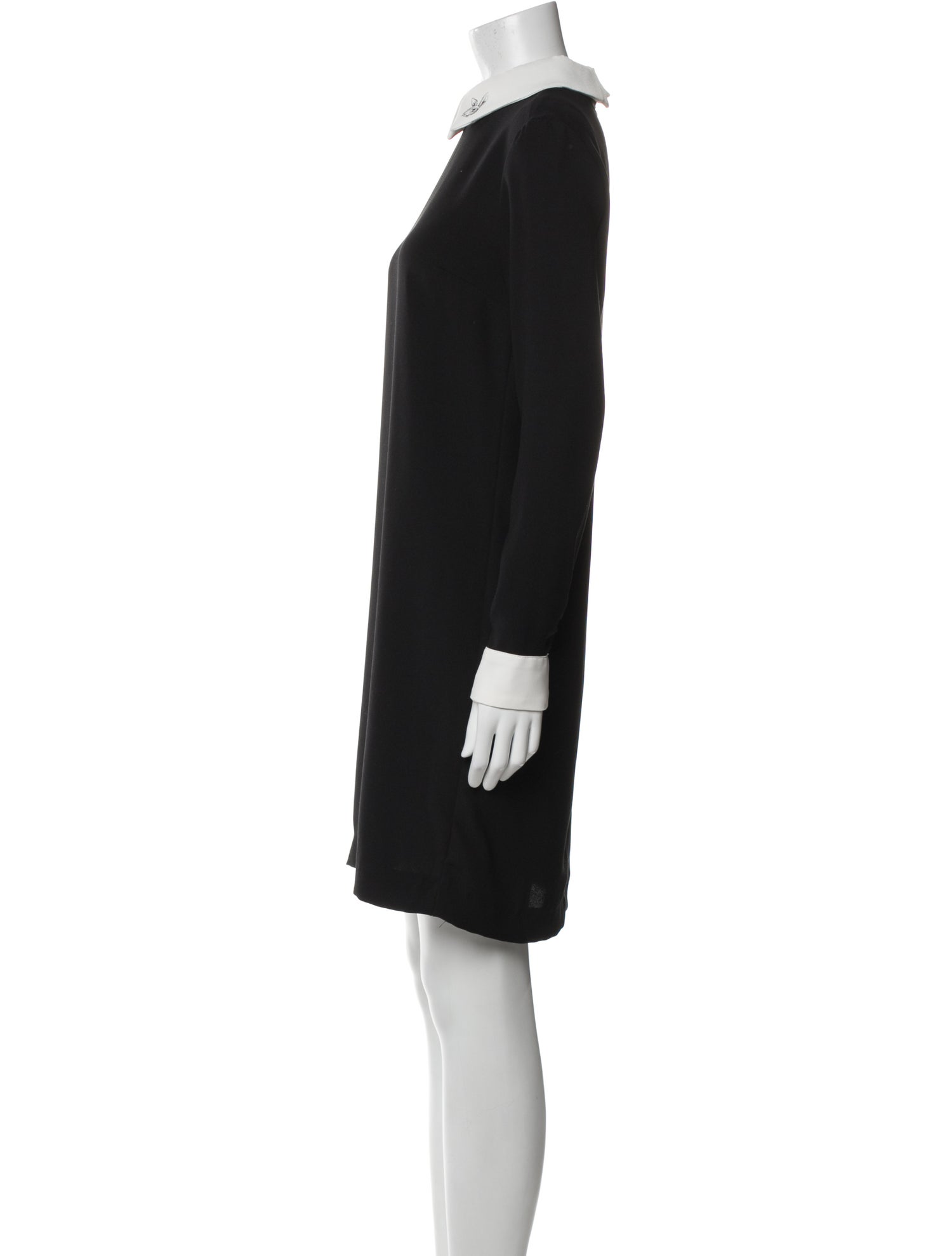Victoria Beckham Mock Neck Knee-Length Dress
