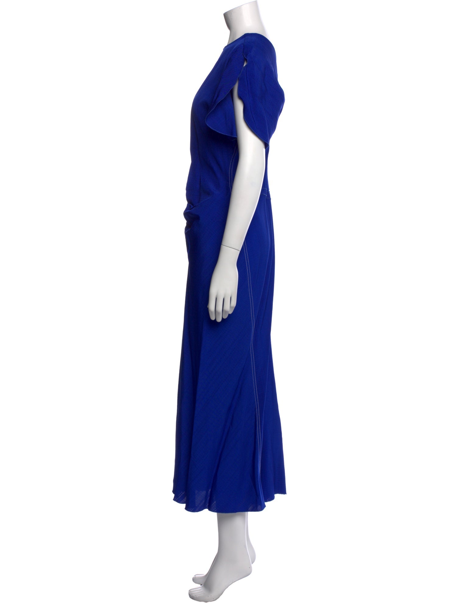 Victoria Beckham Crew Neck Long Dress