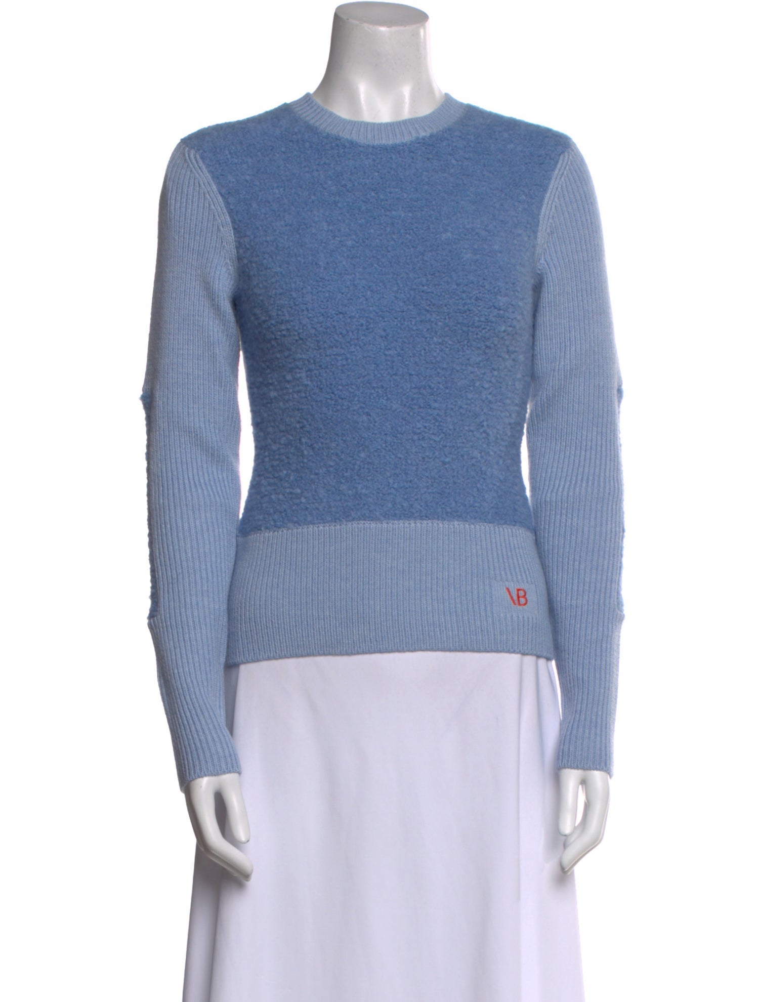 Victoria Beckham Wool Colorblock Pattern Sweater w/ Tags