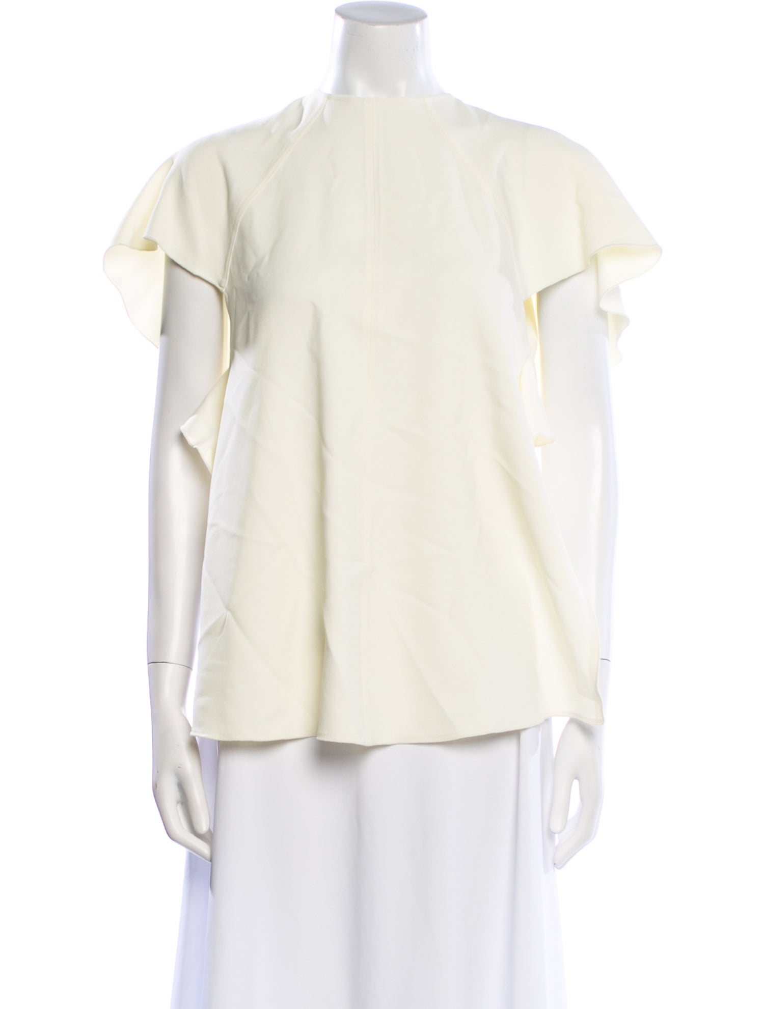 Victoria Beckham Crew Neck Short Sleeve Blouse w/ Tags