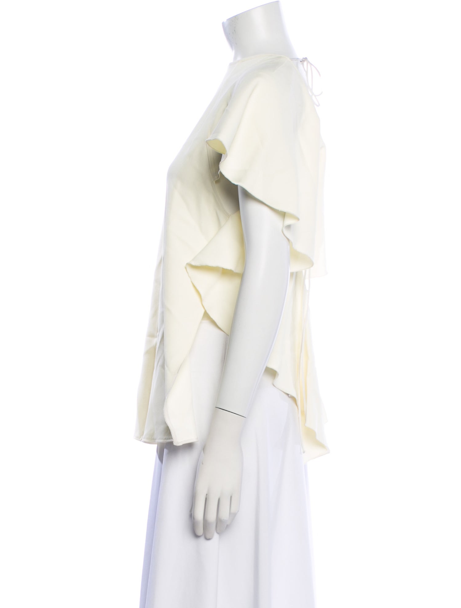 Victoria Beckham Crew Neck Short Sleeve Blouse w/ Tags