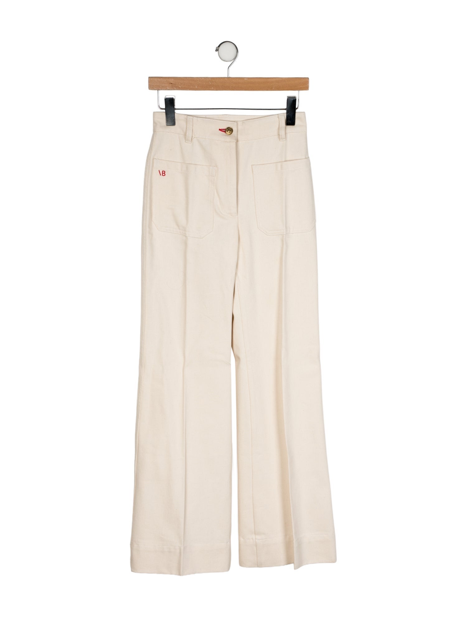 Victoria Beckham Mid-Rise Wide Leg Jeans