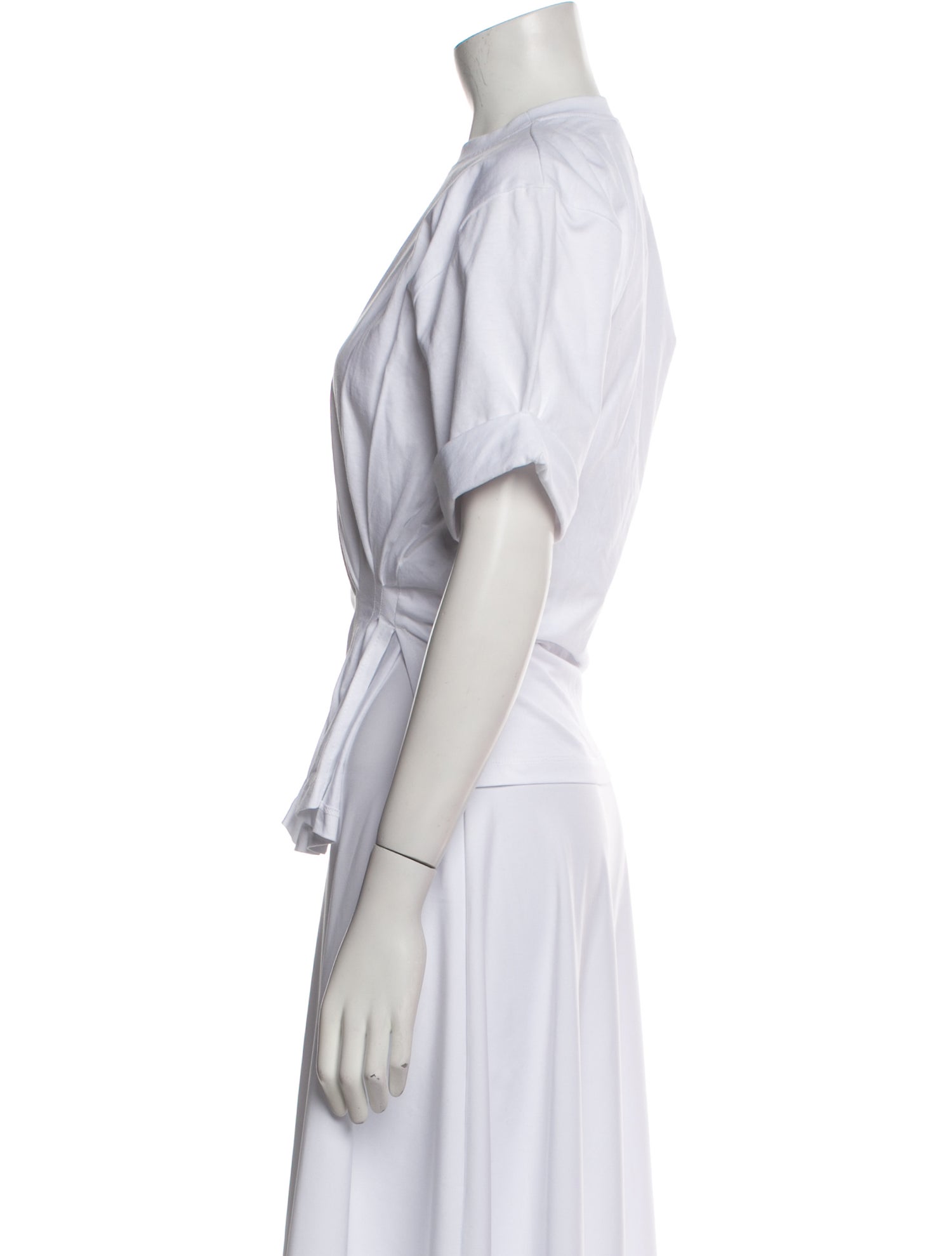 Victoria Beckham Crew Neck Short Sleeve T-Shirt w/ Tags