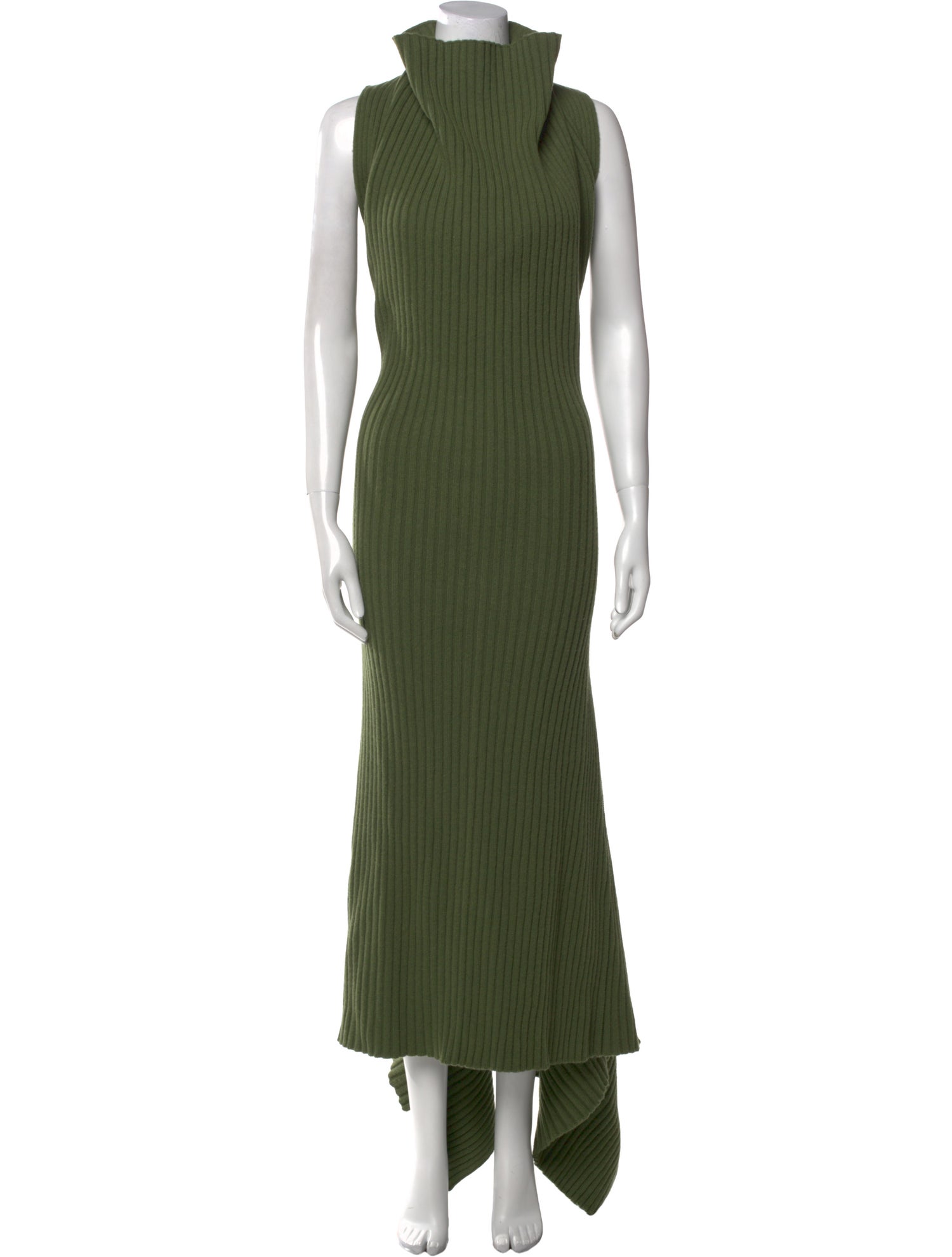 Victoria Beckham Wool Long Dress - Green Dresses, Clothing - VBK62481 | The  RealReal