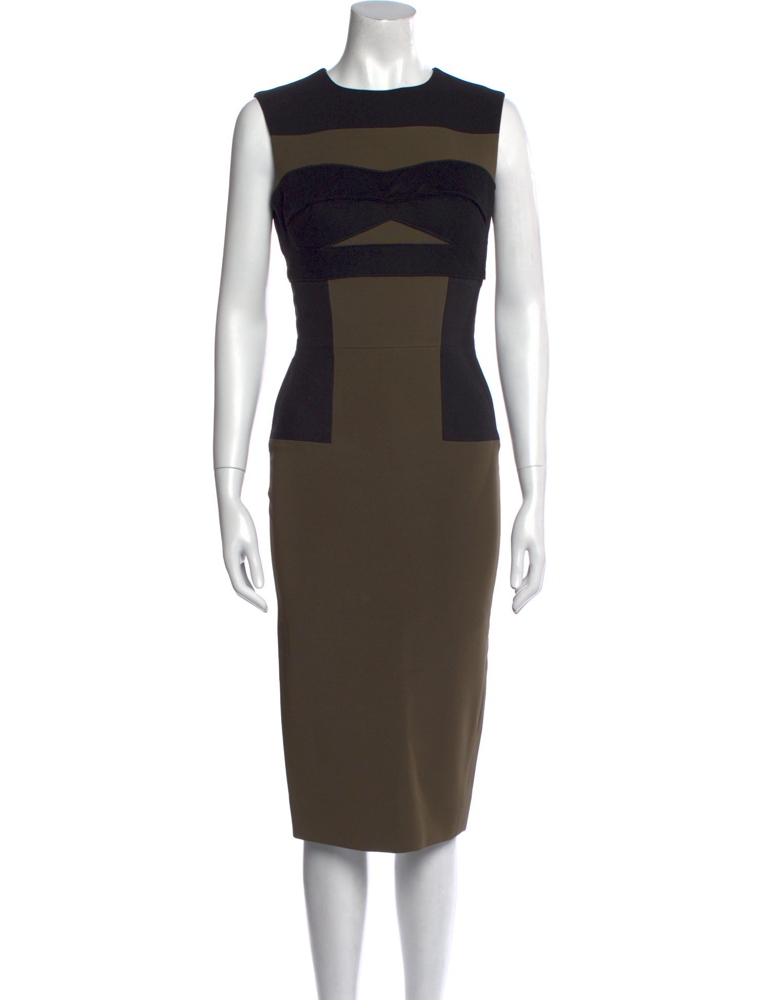 Victoria Beckham Printed Knee-Length Dress