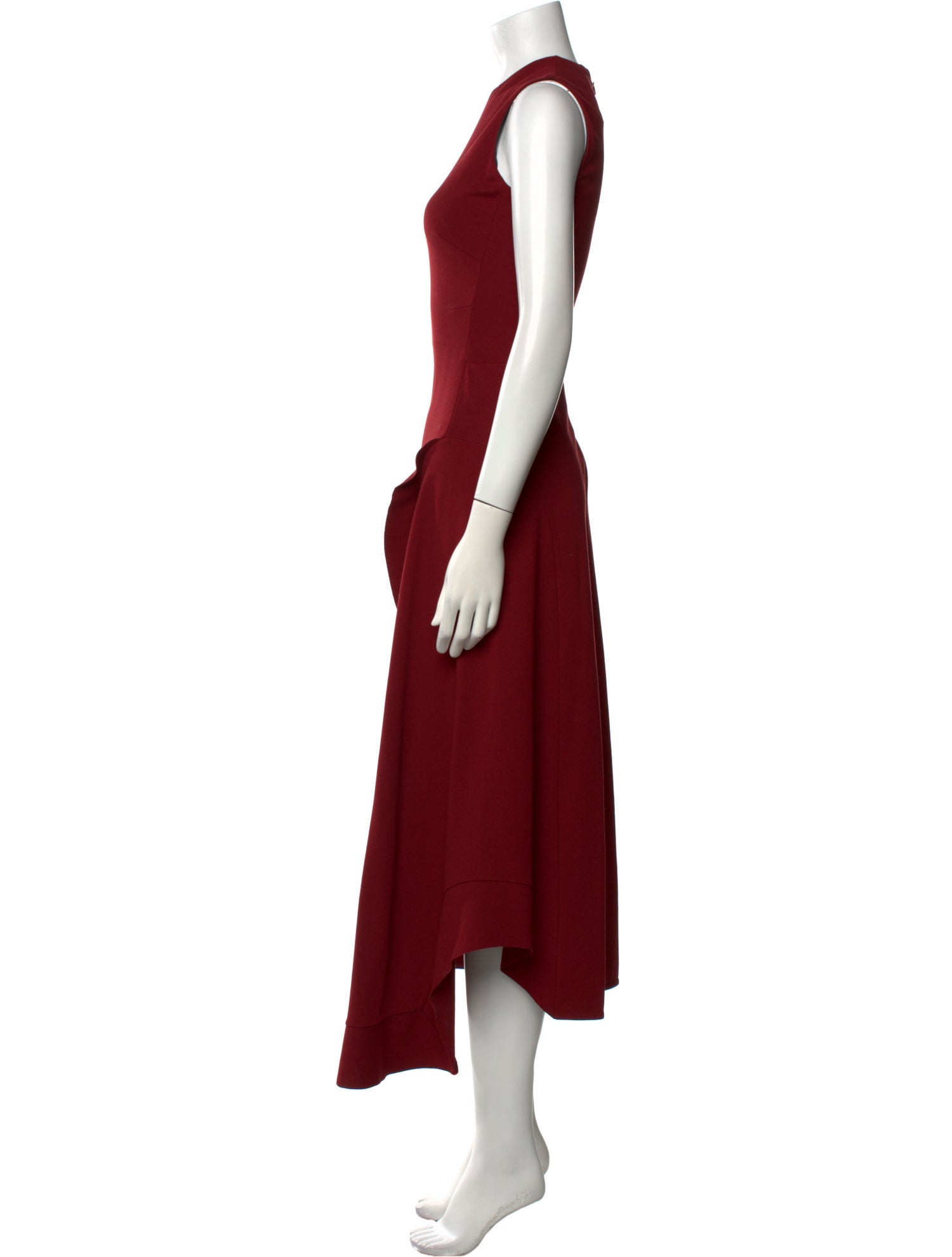 Victoria Beckham Crew Neck Long Dress