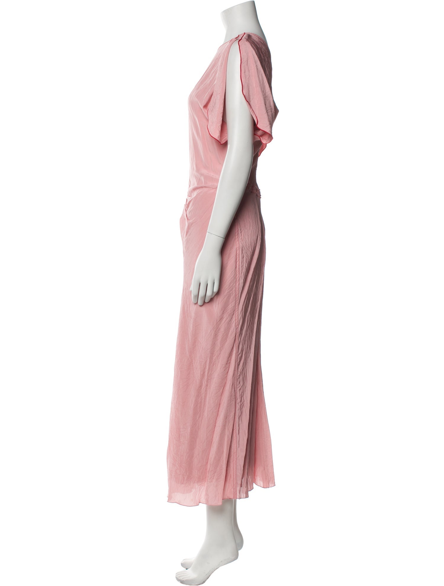 Victoria Beckham Crew Neck Long Dress