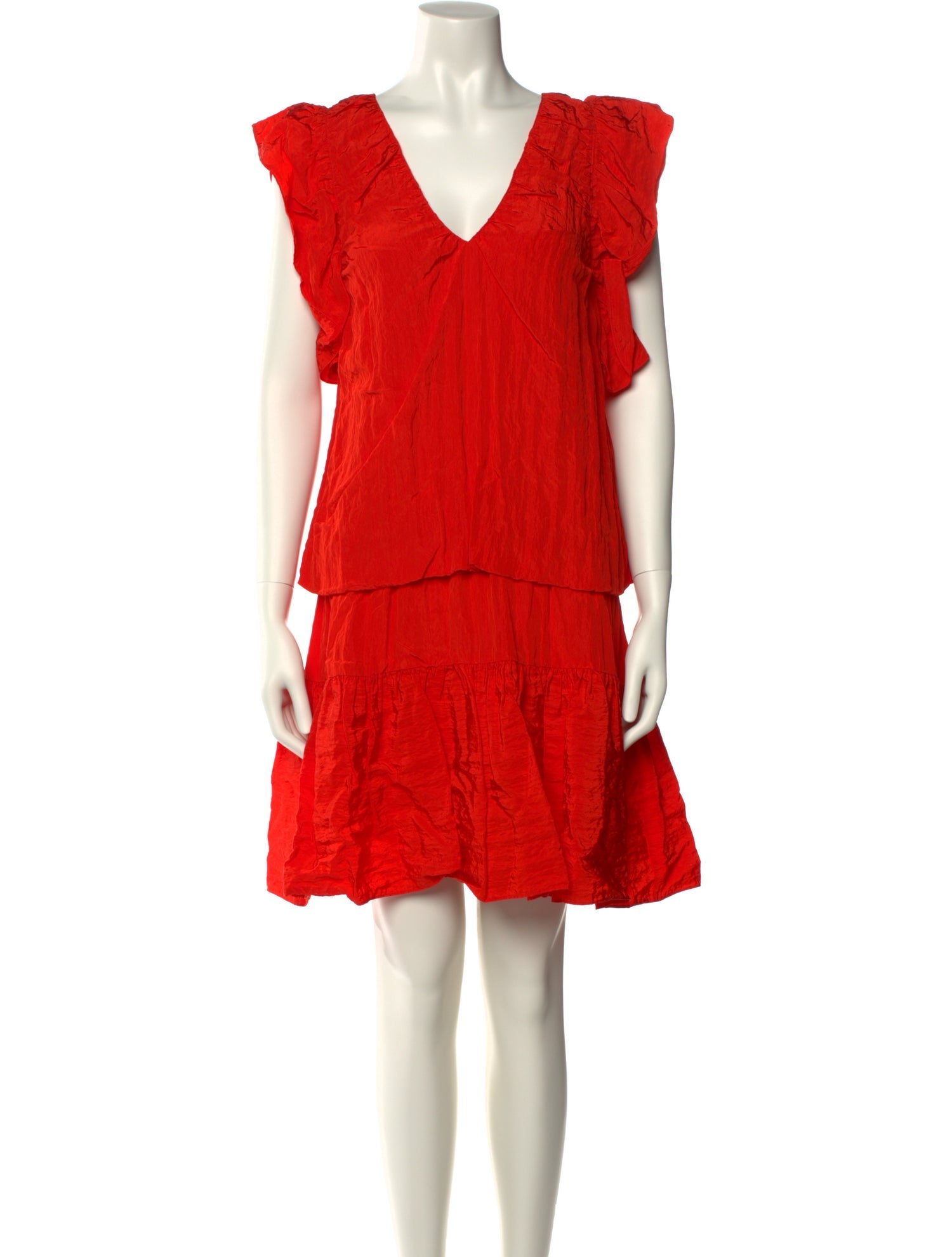 victoria beckham drop waist dress Victoria Beckham for Target Orange and Black Scallop drop waist Mini Dress S