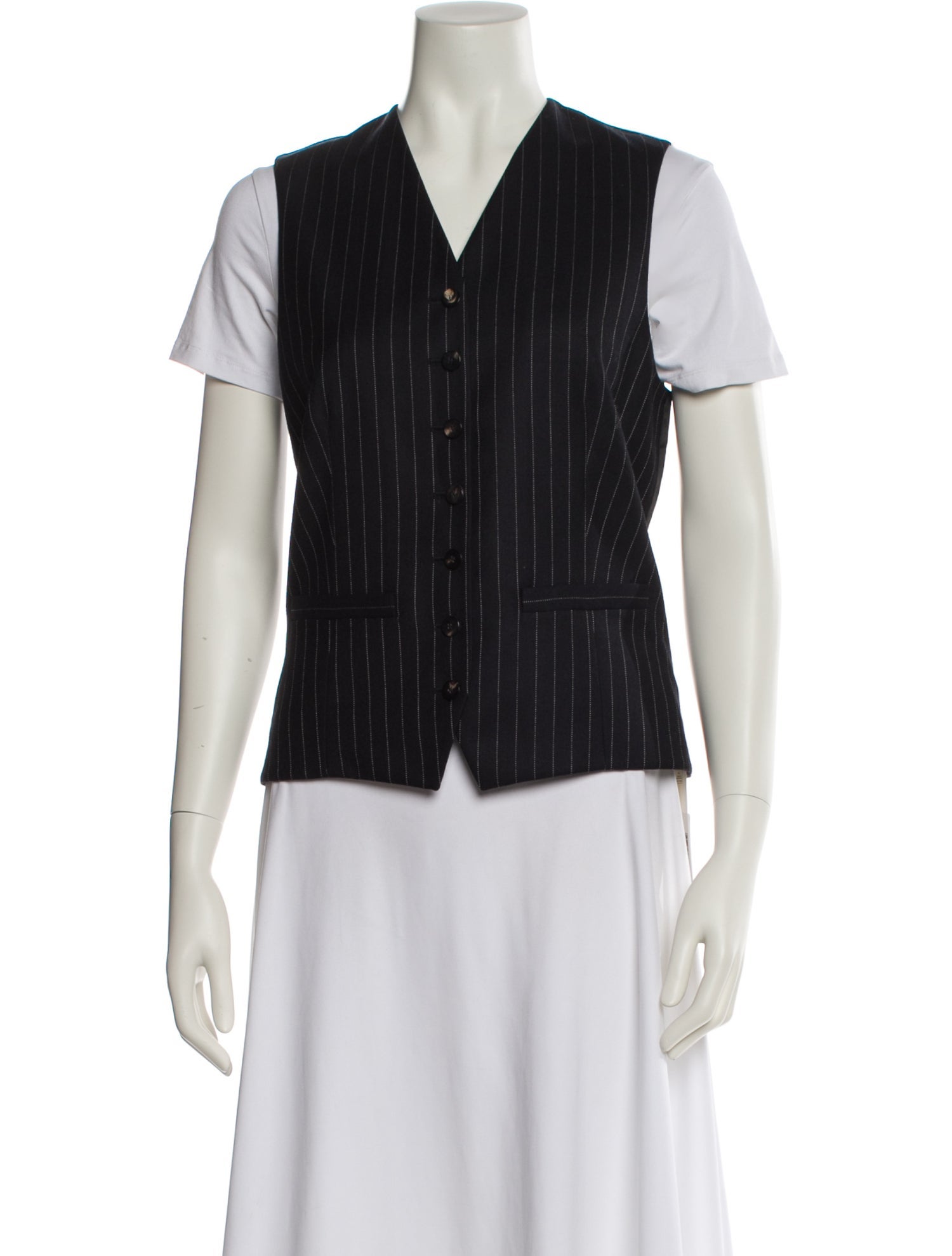 Victoria Beckham Wool Striped Vest