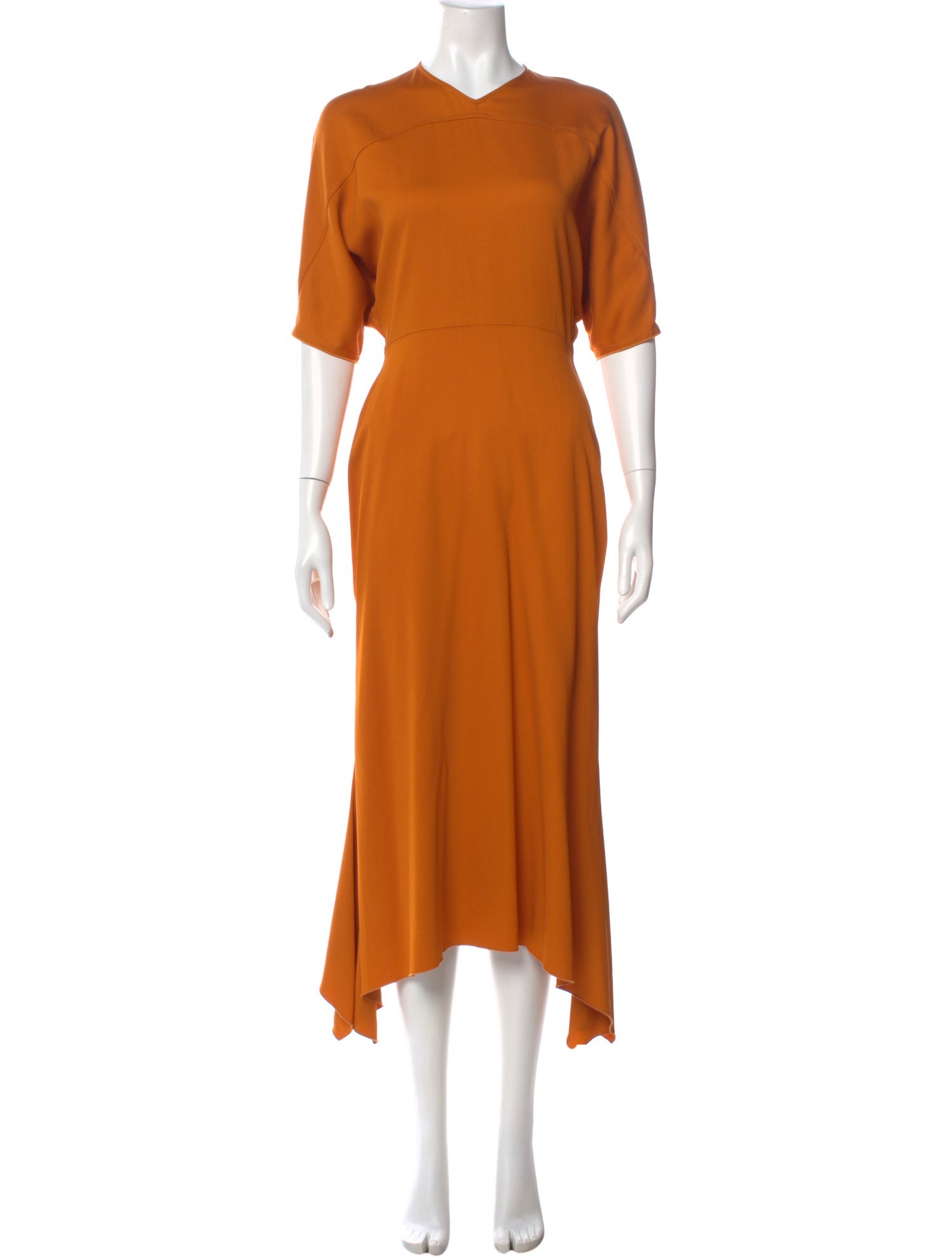 Victoria Beckham Crew Neck Long Dress