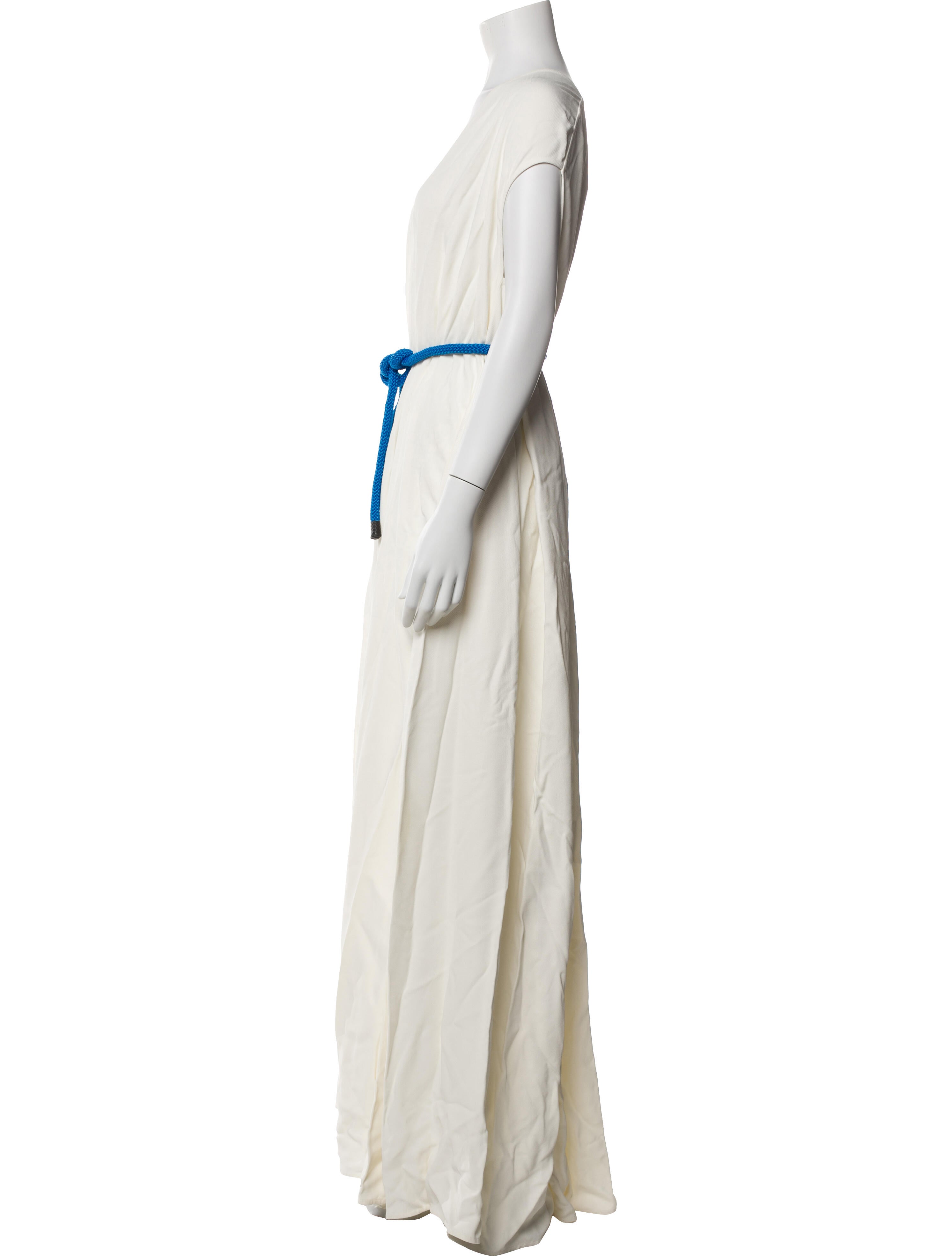 Victoria Beckham V-Neck Long Dress