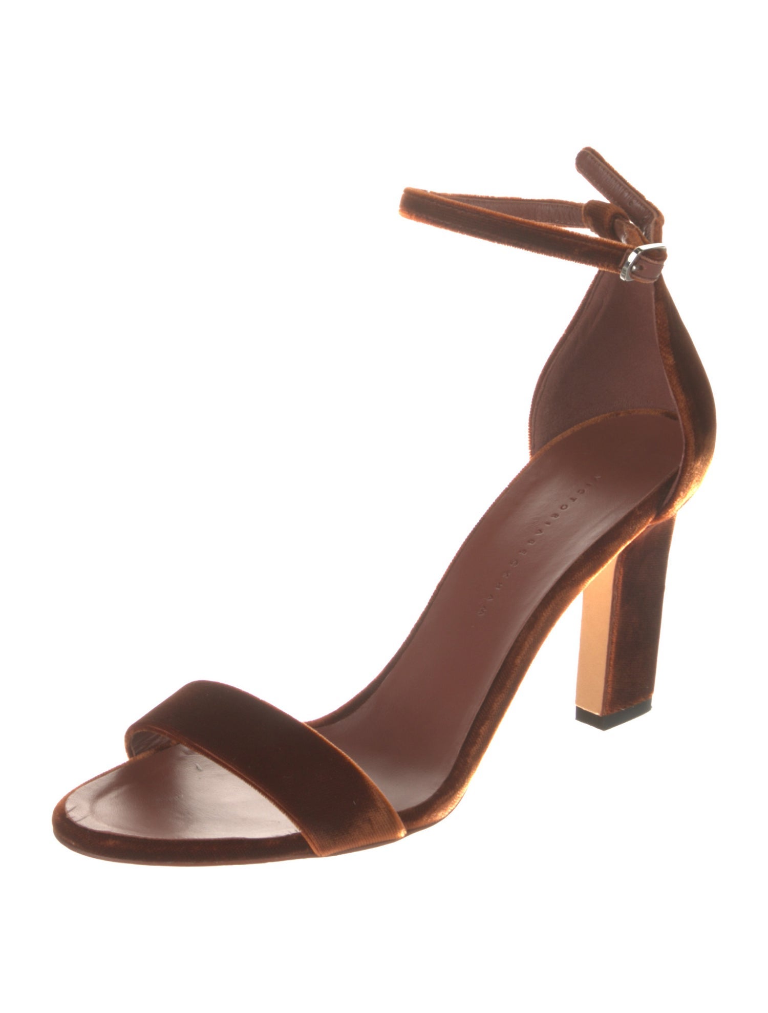 Victoria Beckham Velvet Sandals