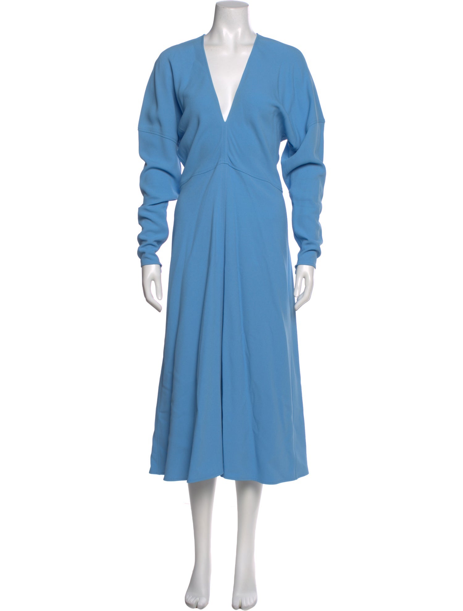 Victoria Beckham V-Neck Long Dress