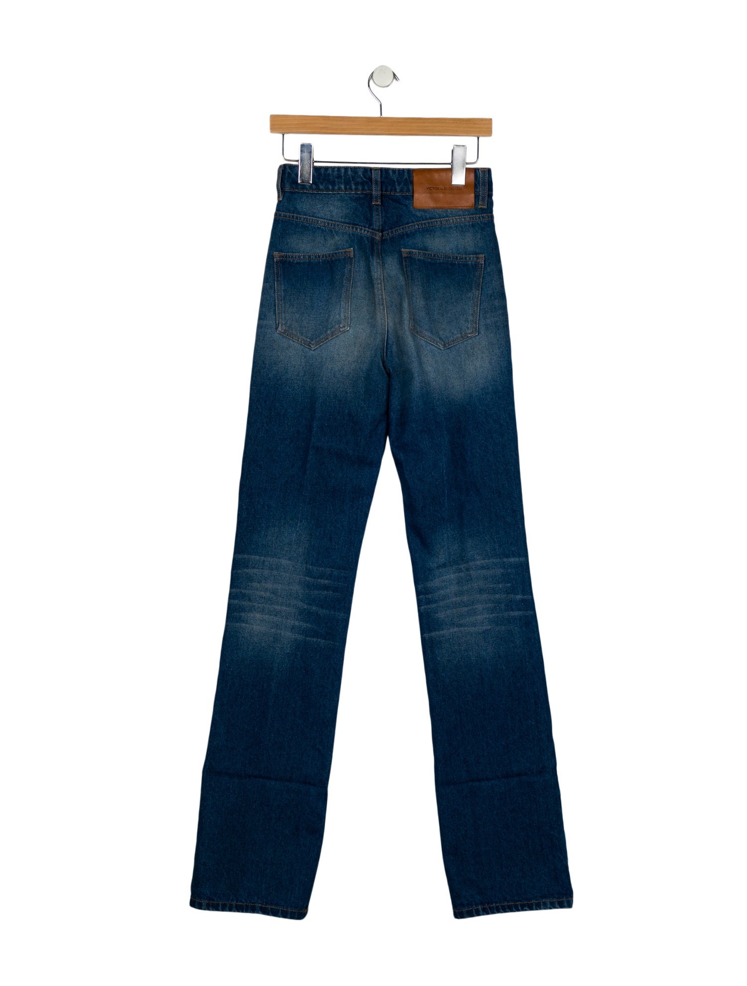 Victoria Beckham High-Rise Straight Leg Jeans