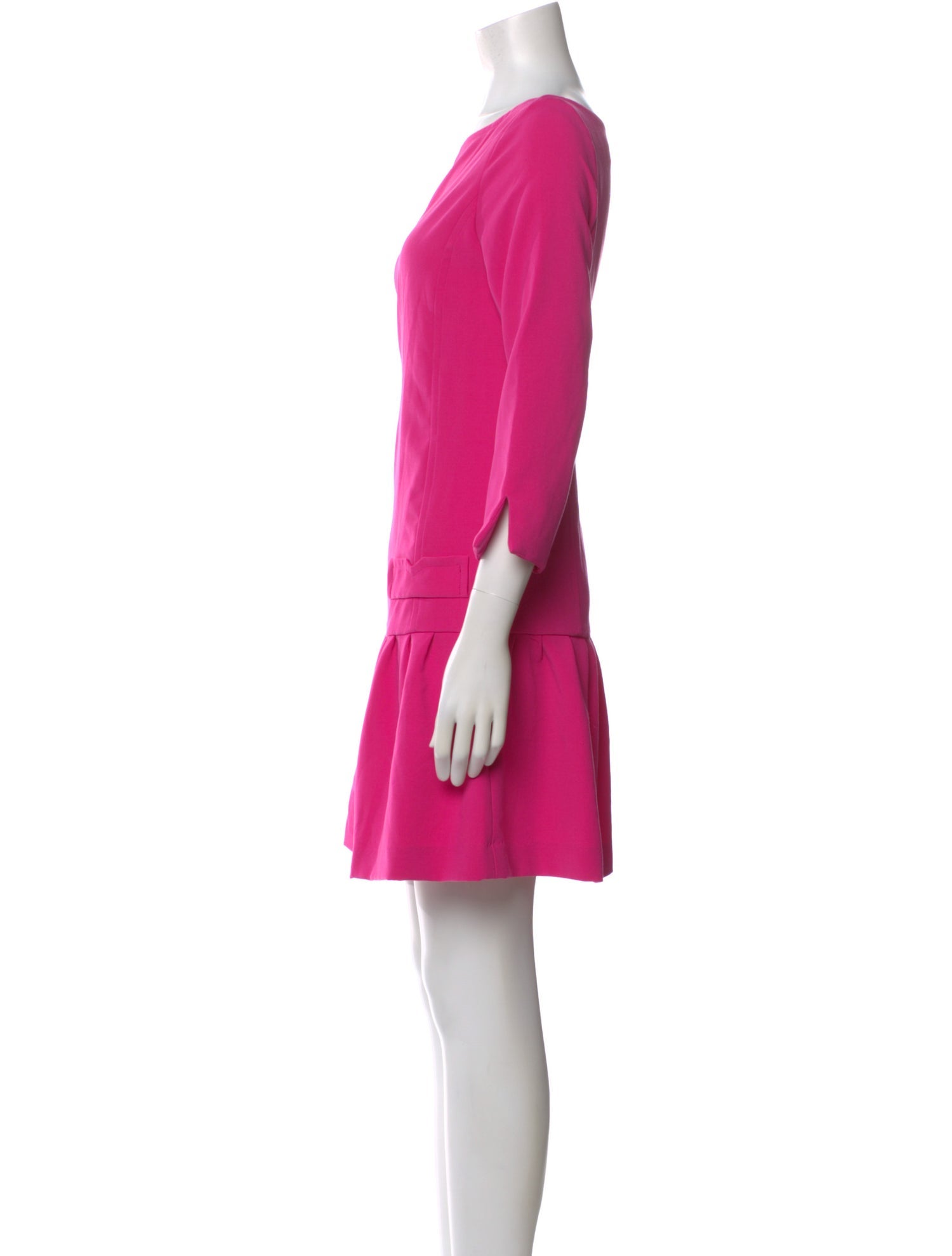 Victoria Beckham Bateau Neckline Mini Dress