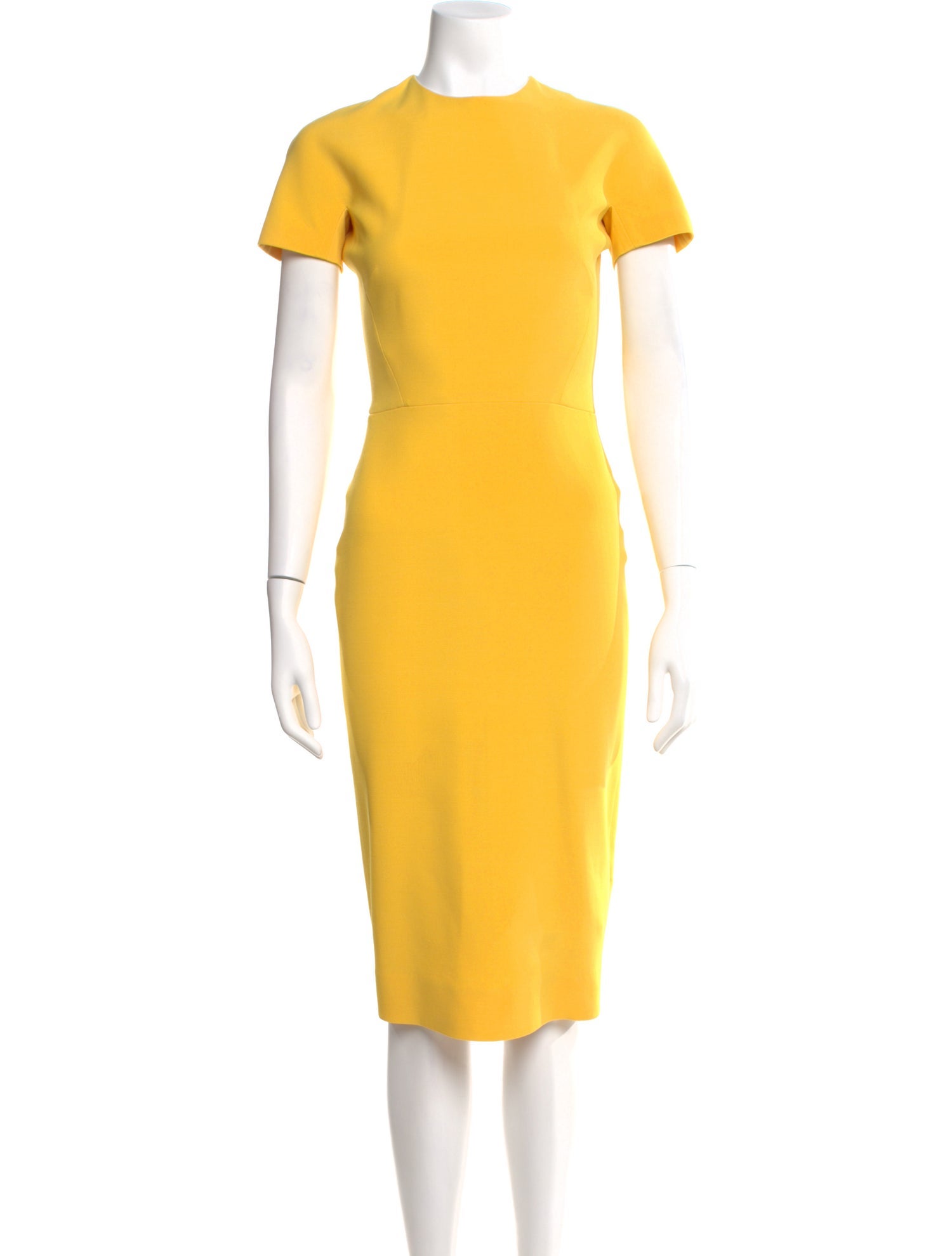 Victoria Beckham Wool Midi Length Dress