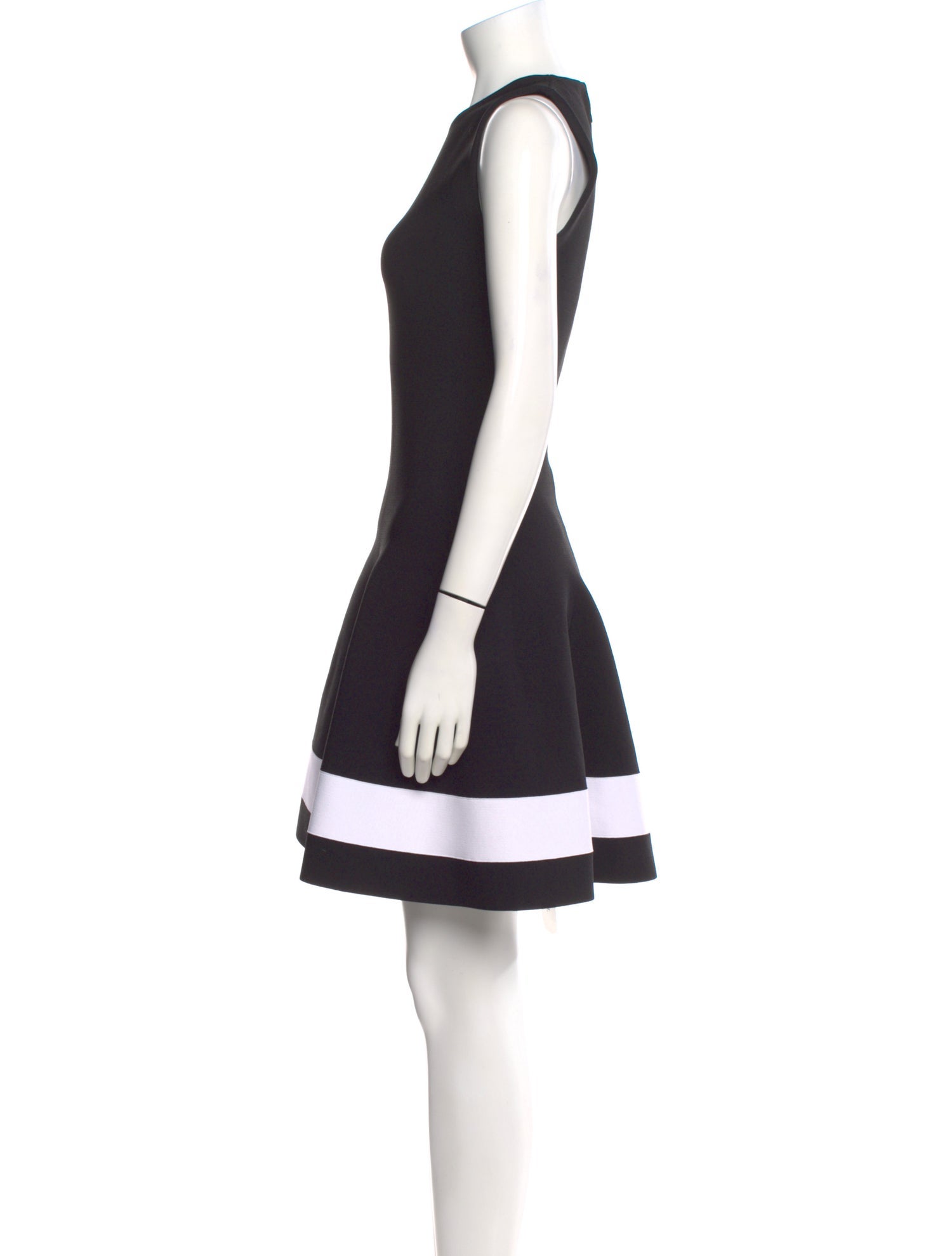 Victoria Beckham Crew Neck Mini Dress