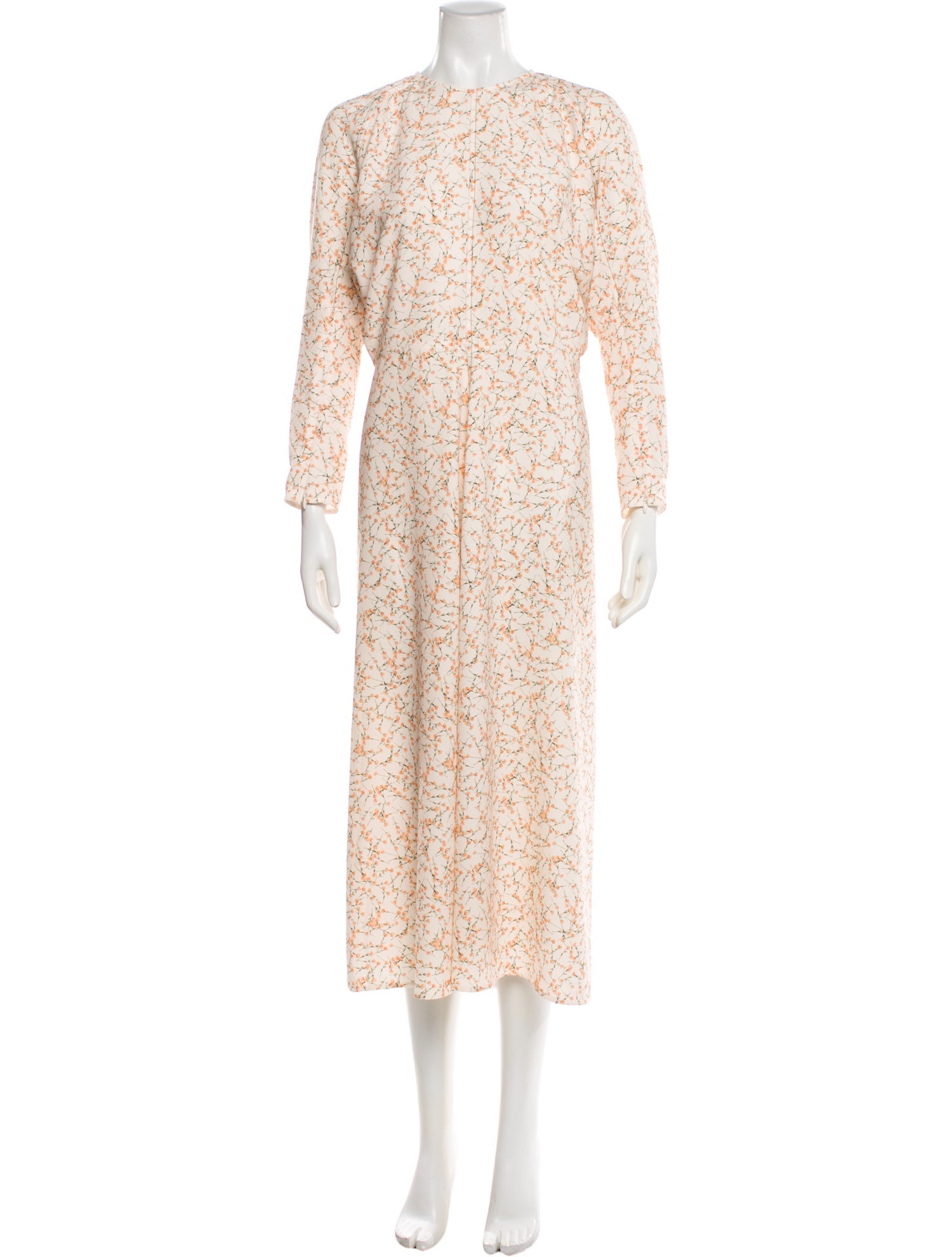 Victoria Beckham Floral Print Long Dress