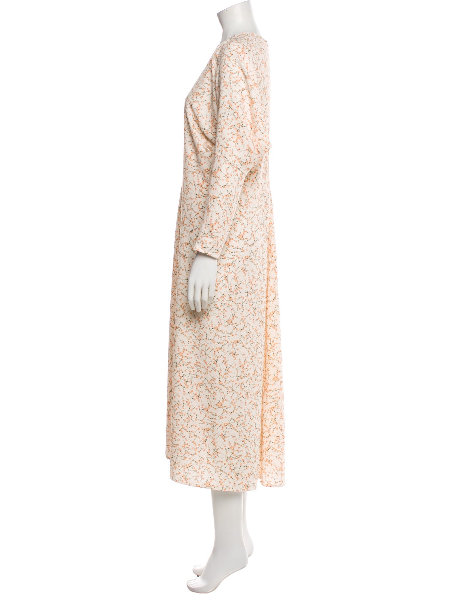 Victoria Beckham Floral Print Long Dress