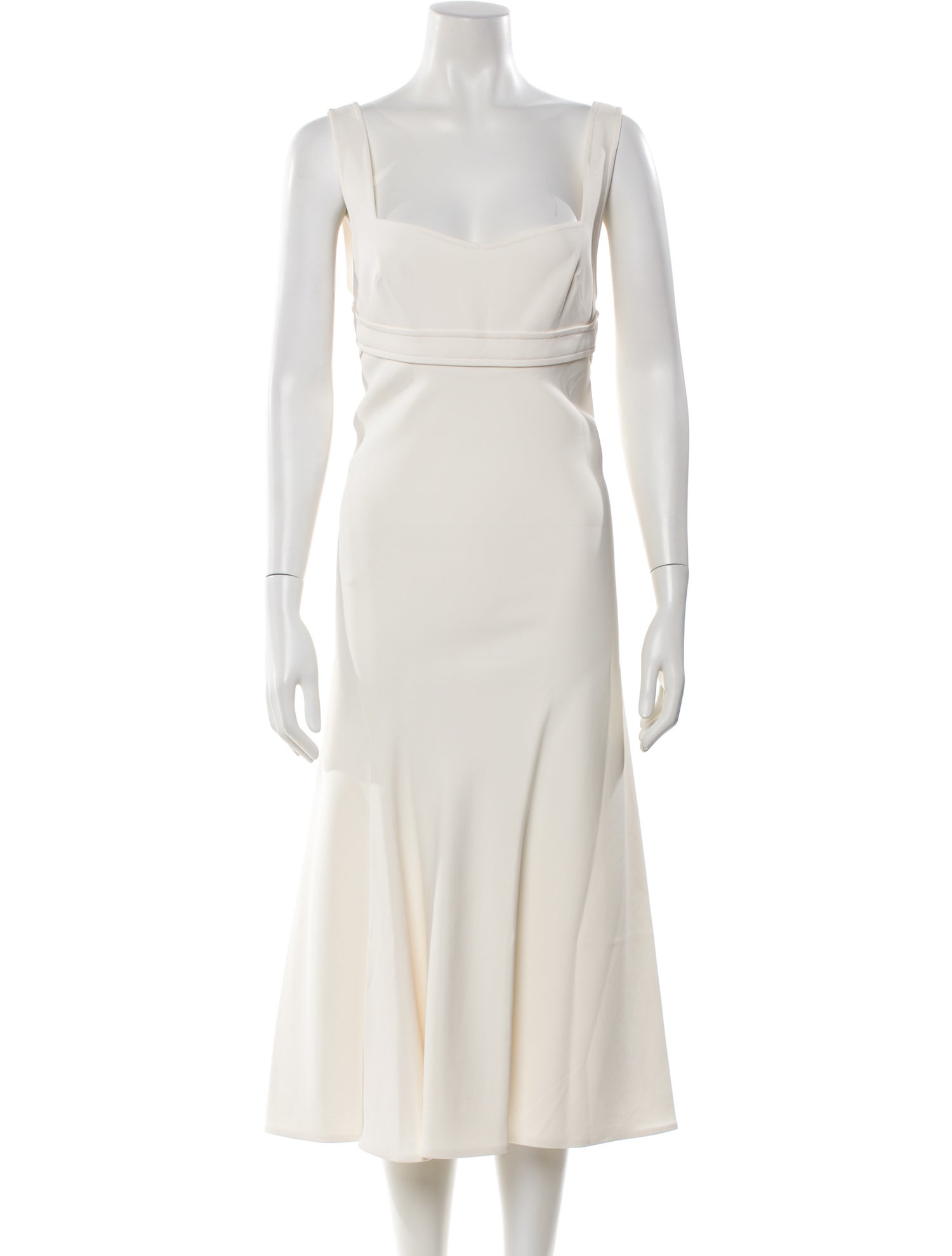 Victoria Beckham Square Neckline Long Dress
