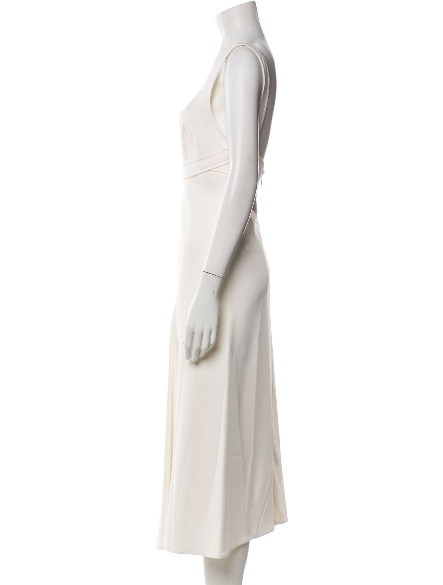 Victoria Beckham Square Neckline Long Dress
