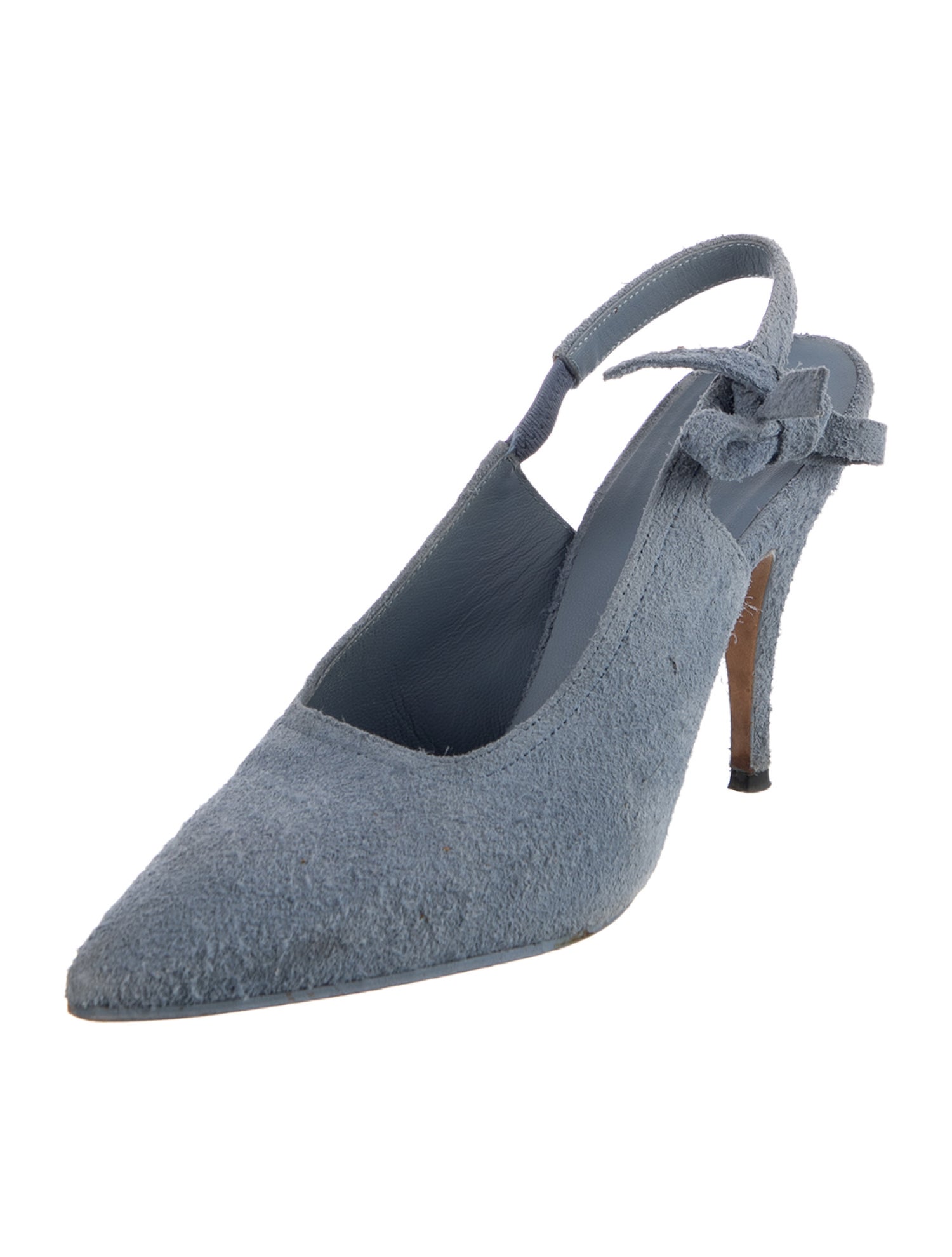 Victoria Beckham Suede Slingback Pumps