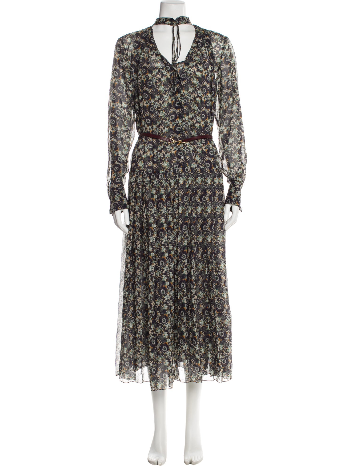 Victoria Beckham Silk Midi Length Dress