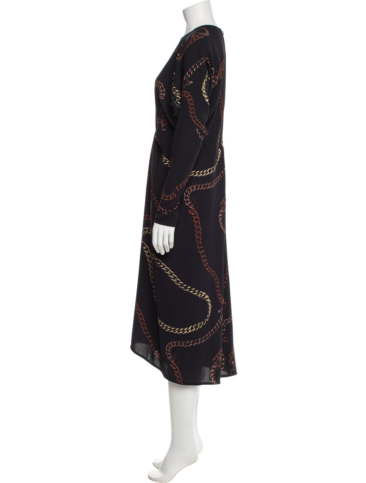 Victoria Beckham Printed Midi Length Dress w/ Tags