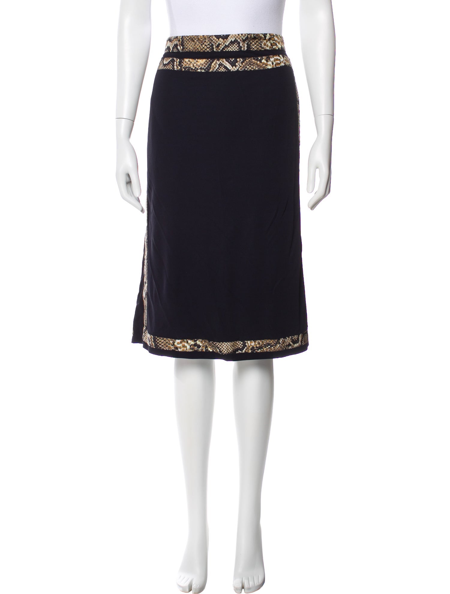 Victoria Beckham Animal Print Knee-Length Skirt