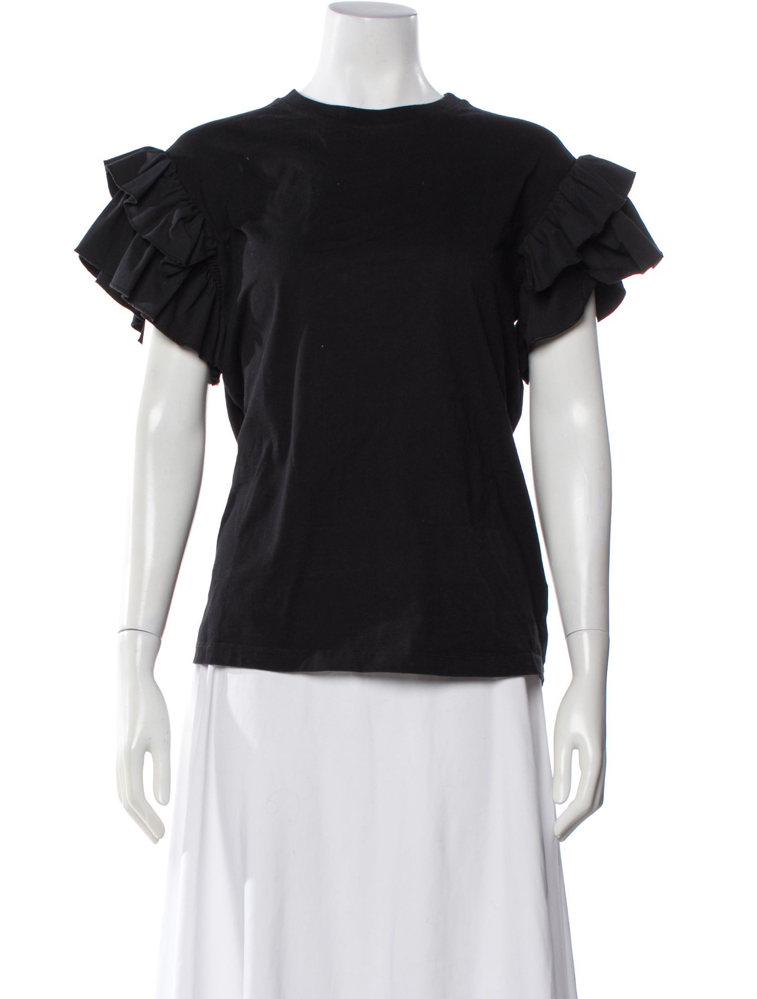 Victoria Beckham Crew Neck Short Sleeve Top