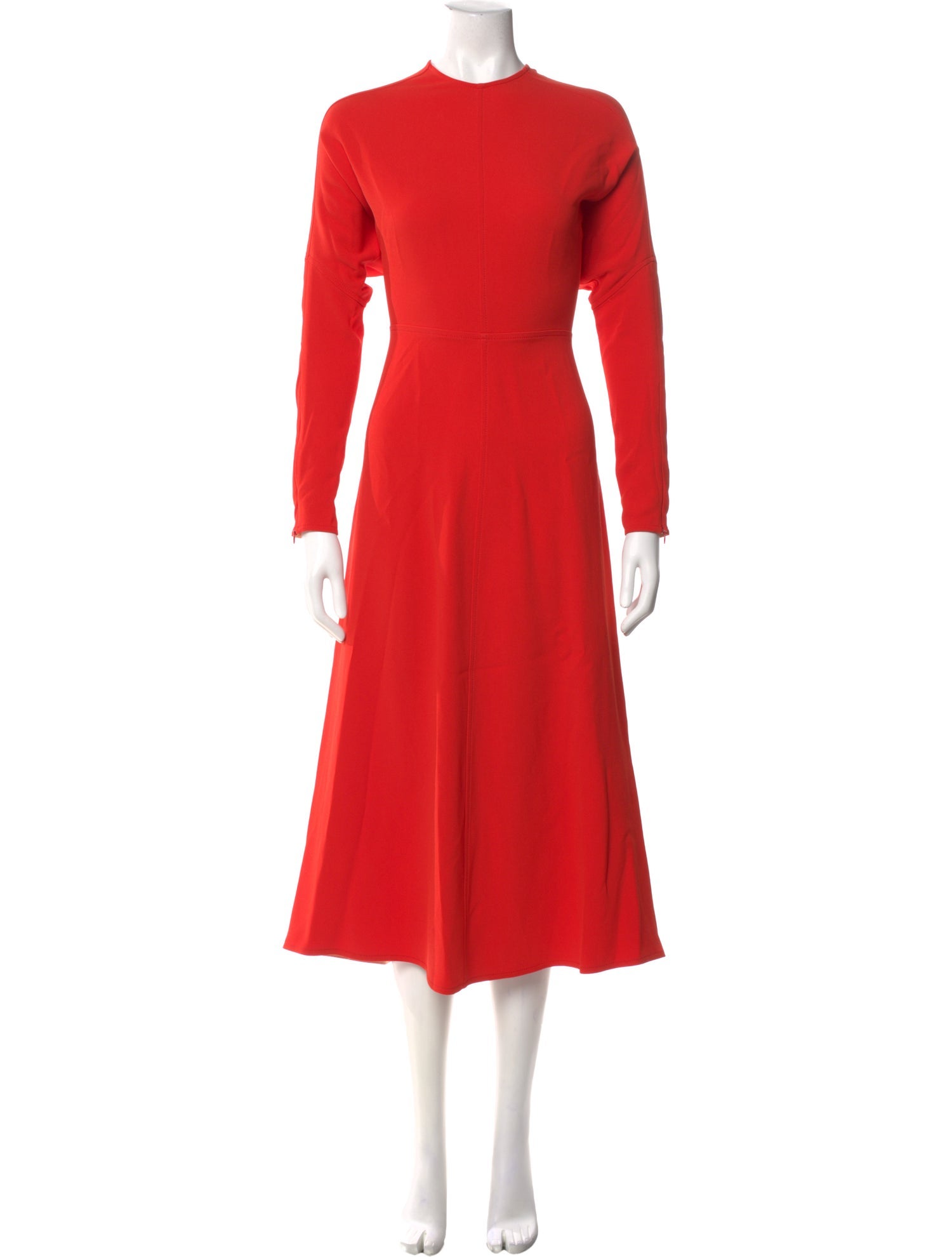 Victoria Beckham Crew Neck Long Dress