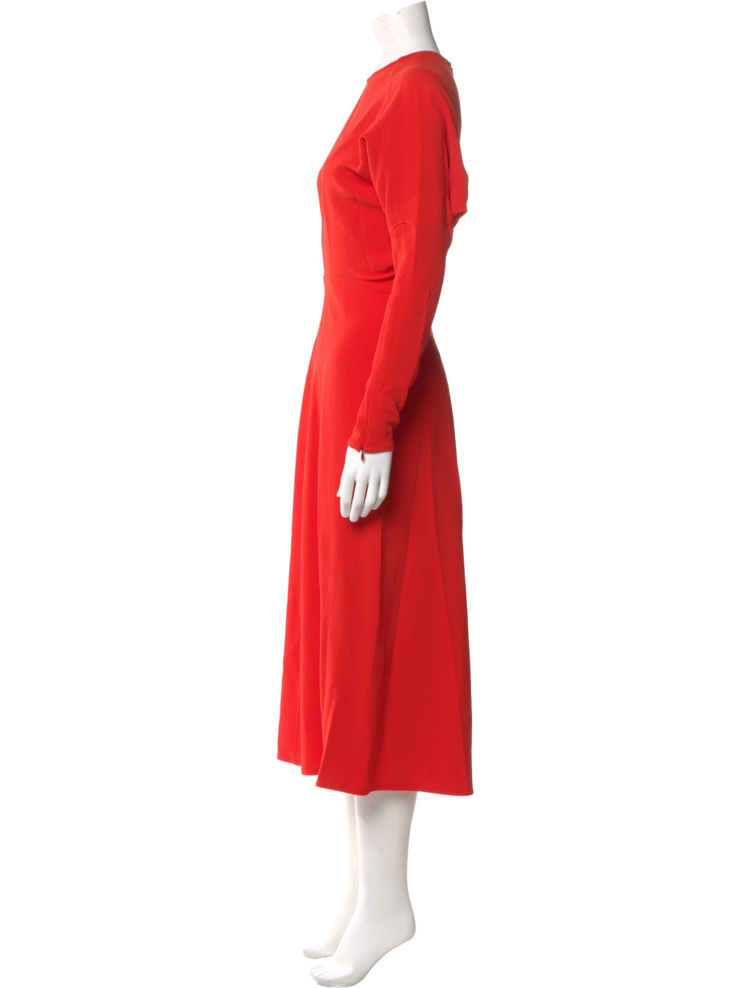 Victoria Beckham Crew Neck Long Dress