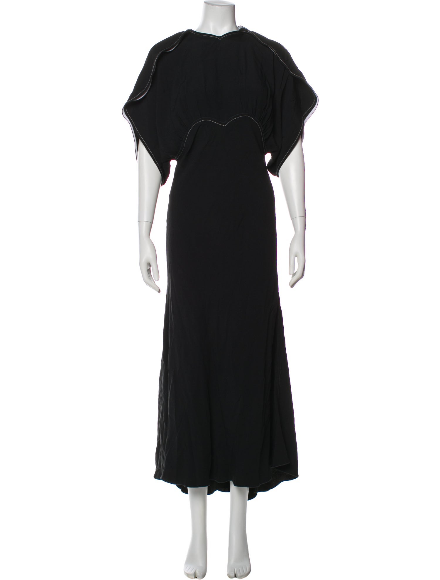 Victoria Beckham Crew Neck Long Dress