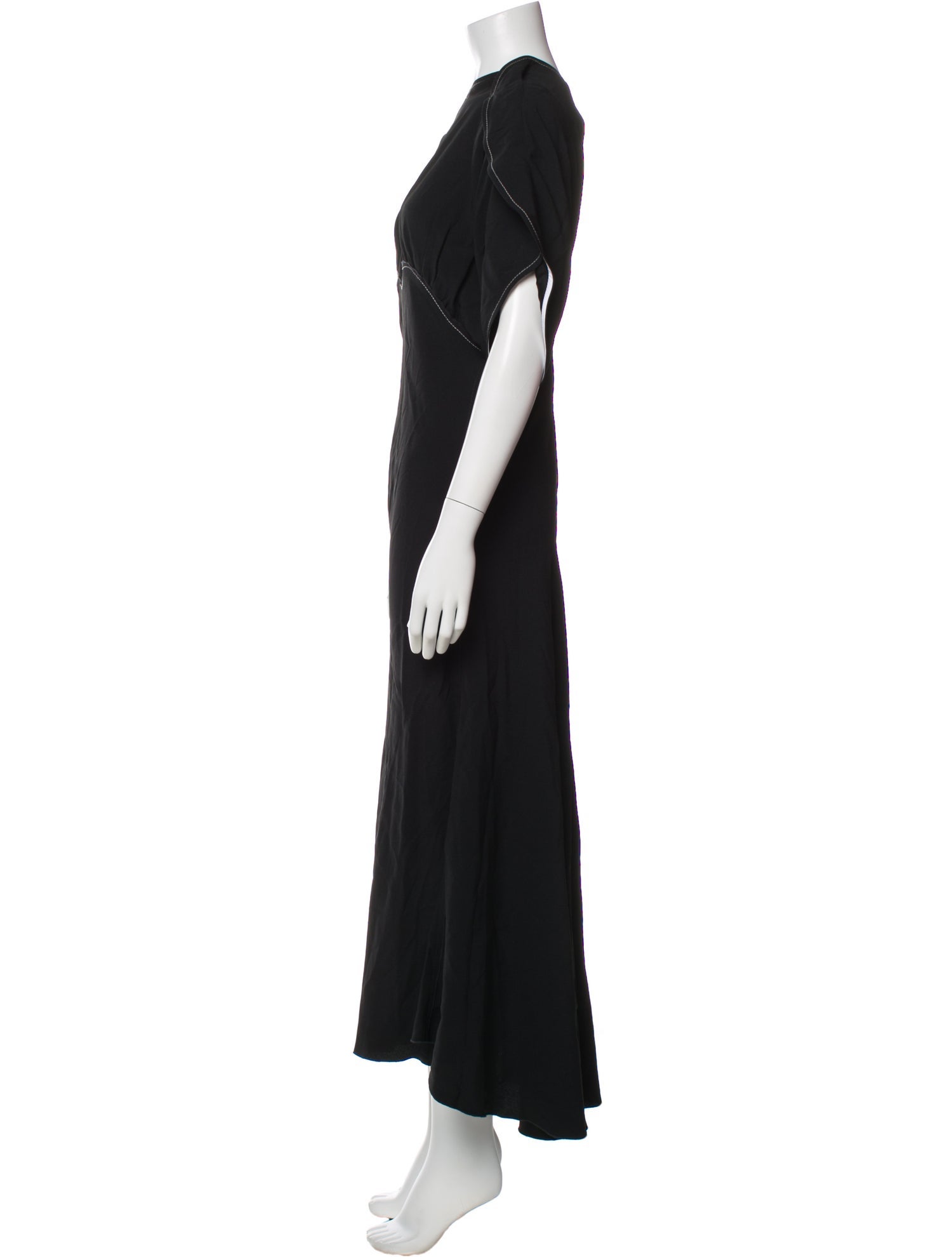 Victoria Beckham Crew Neck Long Dress