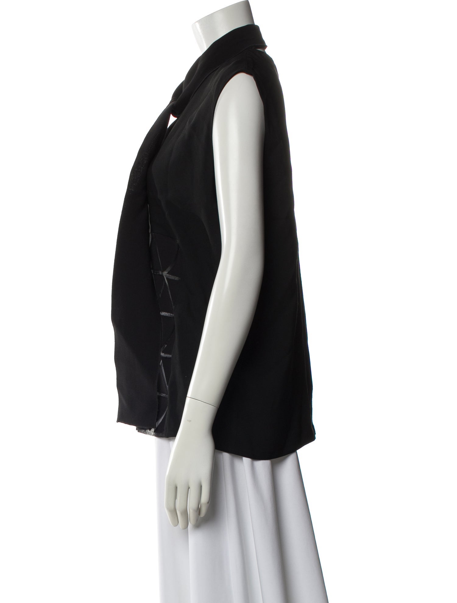 Victoria Beckham Patterned V-Neck Top