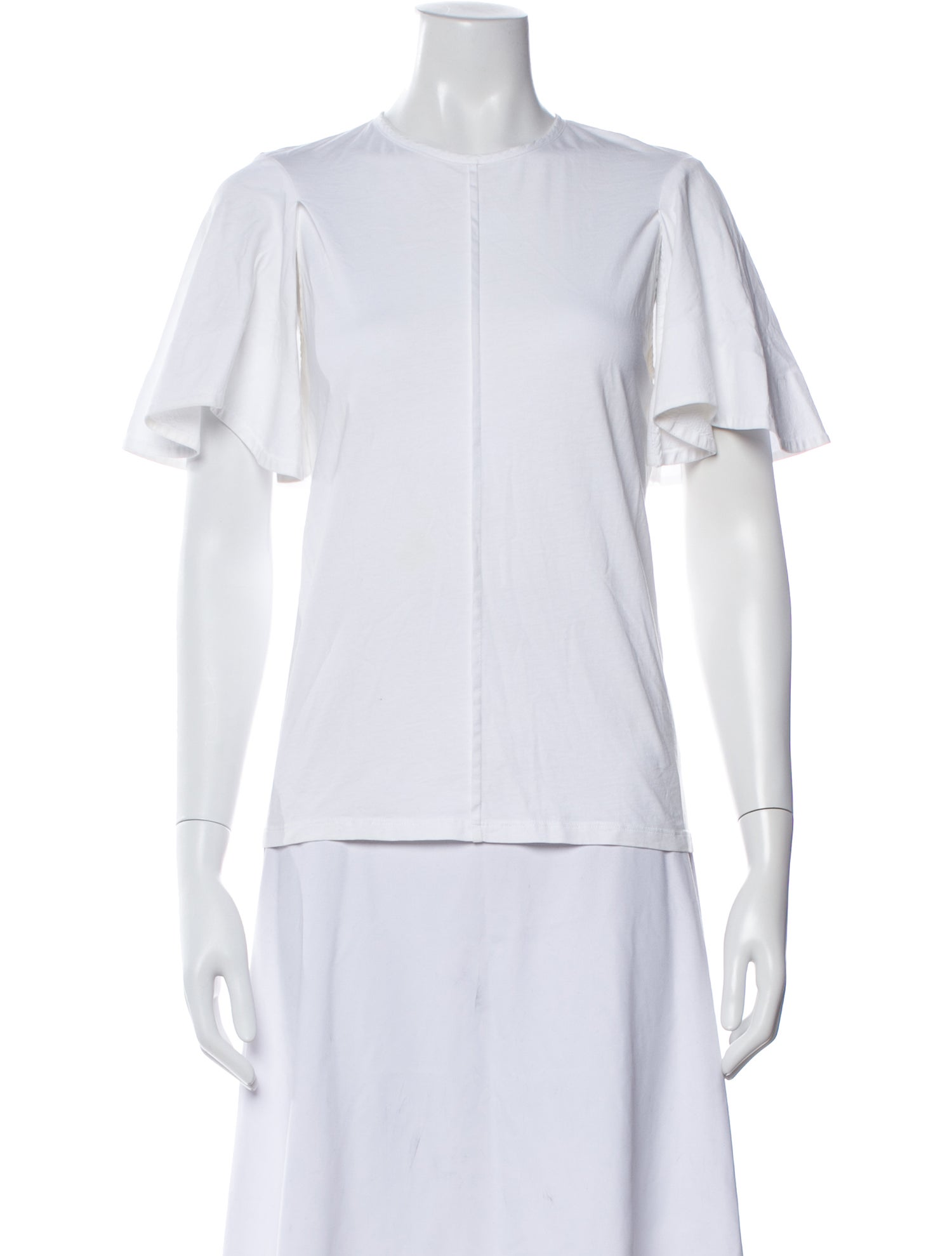 Victoria Beckham Crew Neck Short Sleeve Top