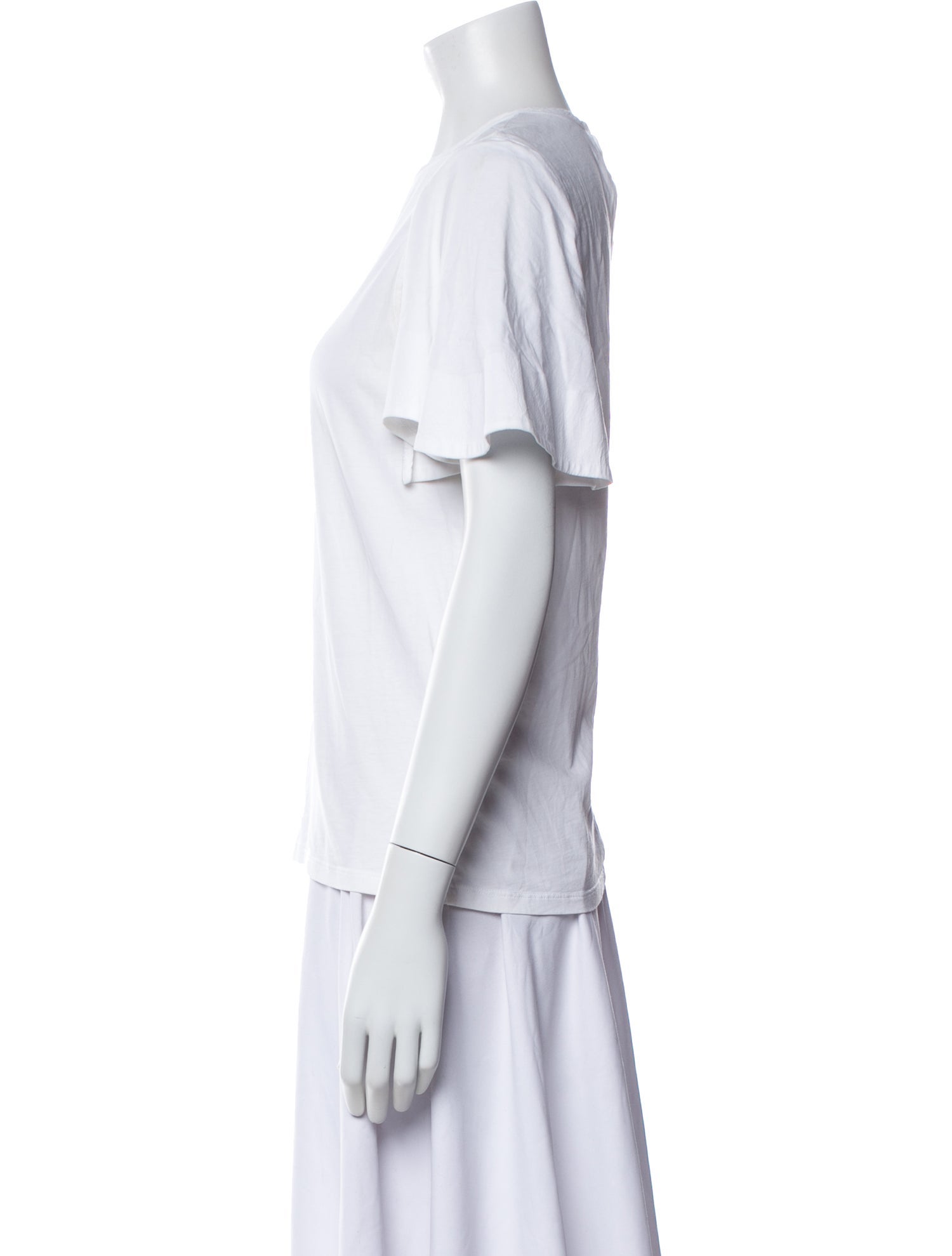 Victoria Beckham Crew Neck Short Sleeve Top