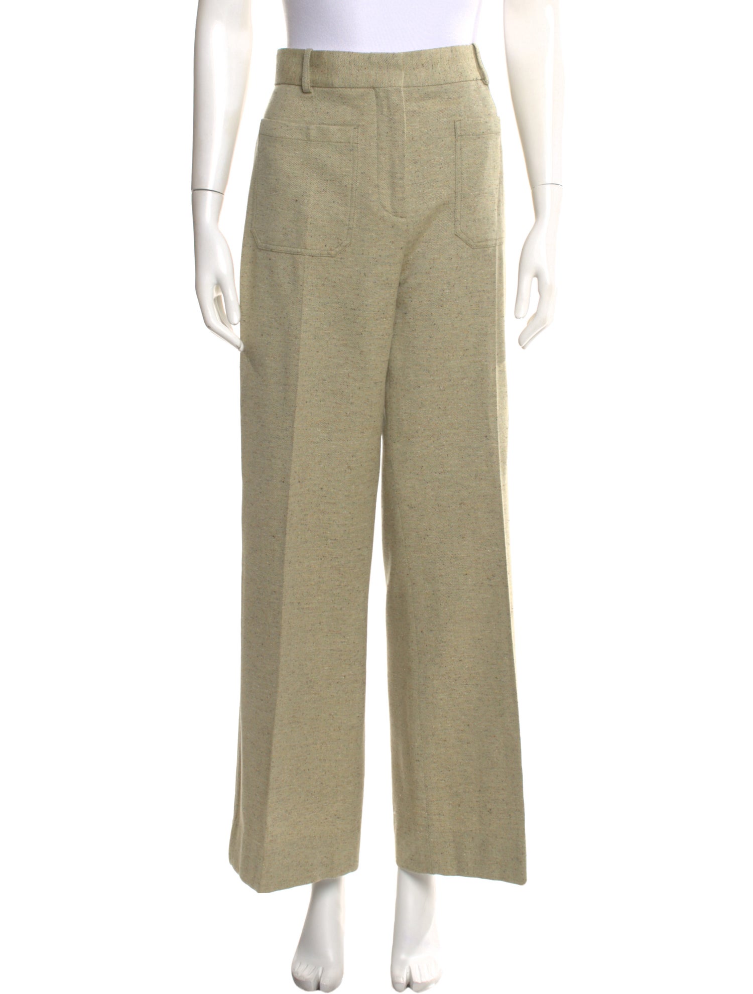 Victoria Beckham Wool Wide Leg Pants