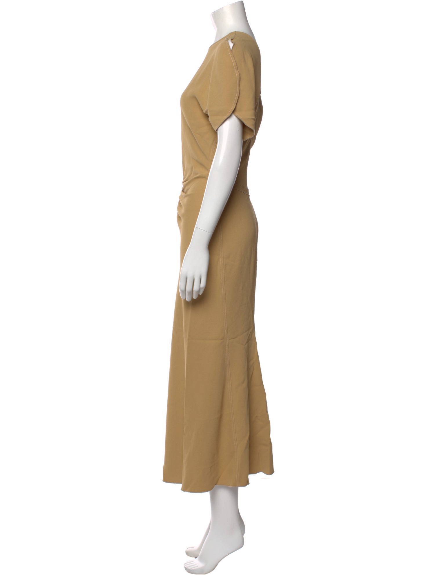 Victoria Beckham Crew Neck Long Dress