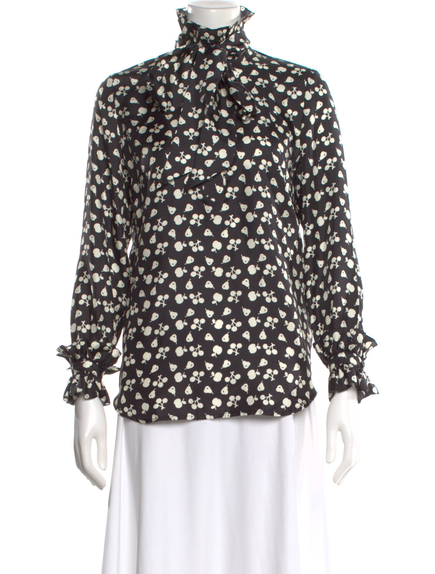 Victoria Beckham Silk Printed Blouse