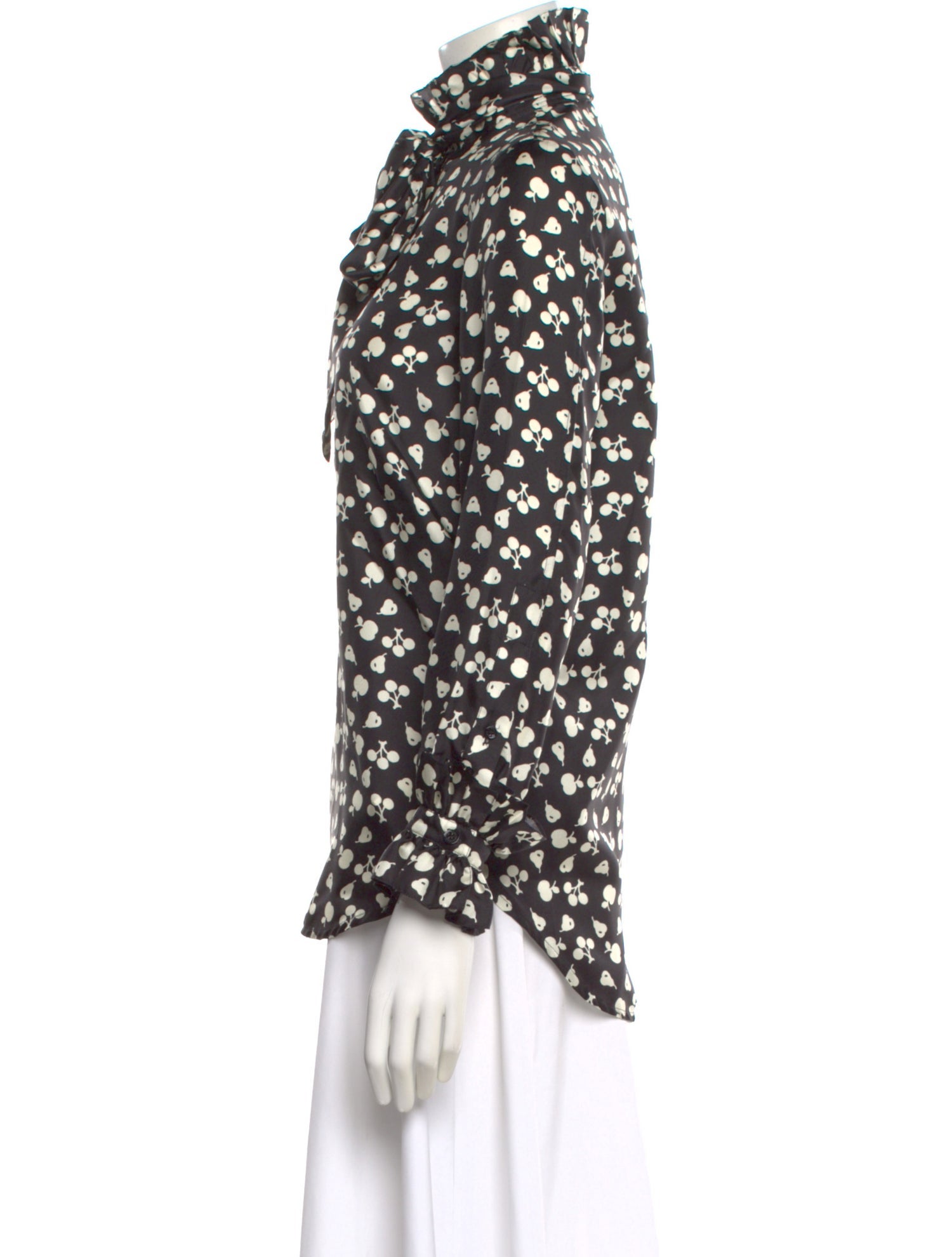 Victoria Beckham Silk Printed Blouse