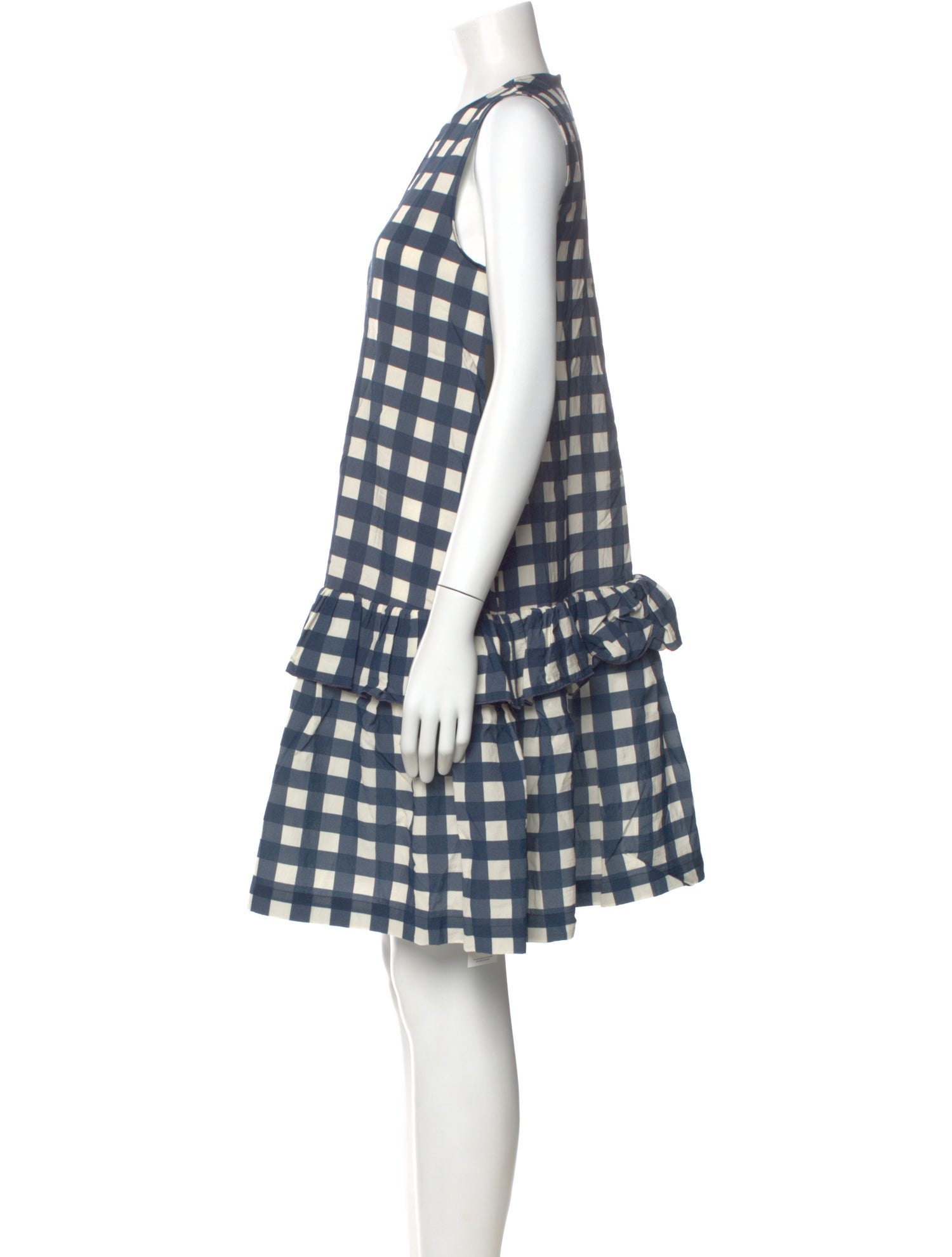 Victoria Beckham Plaid Print Mini Dress w/ Tags