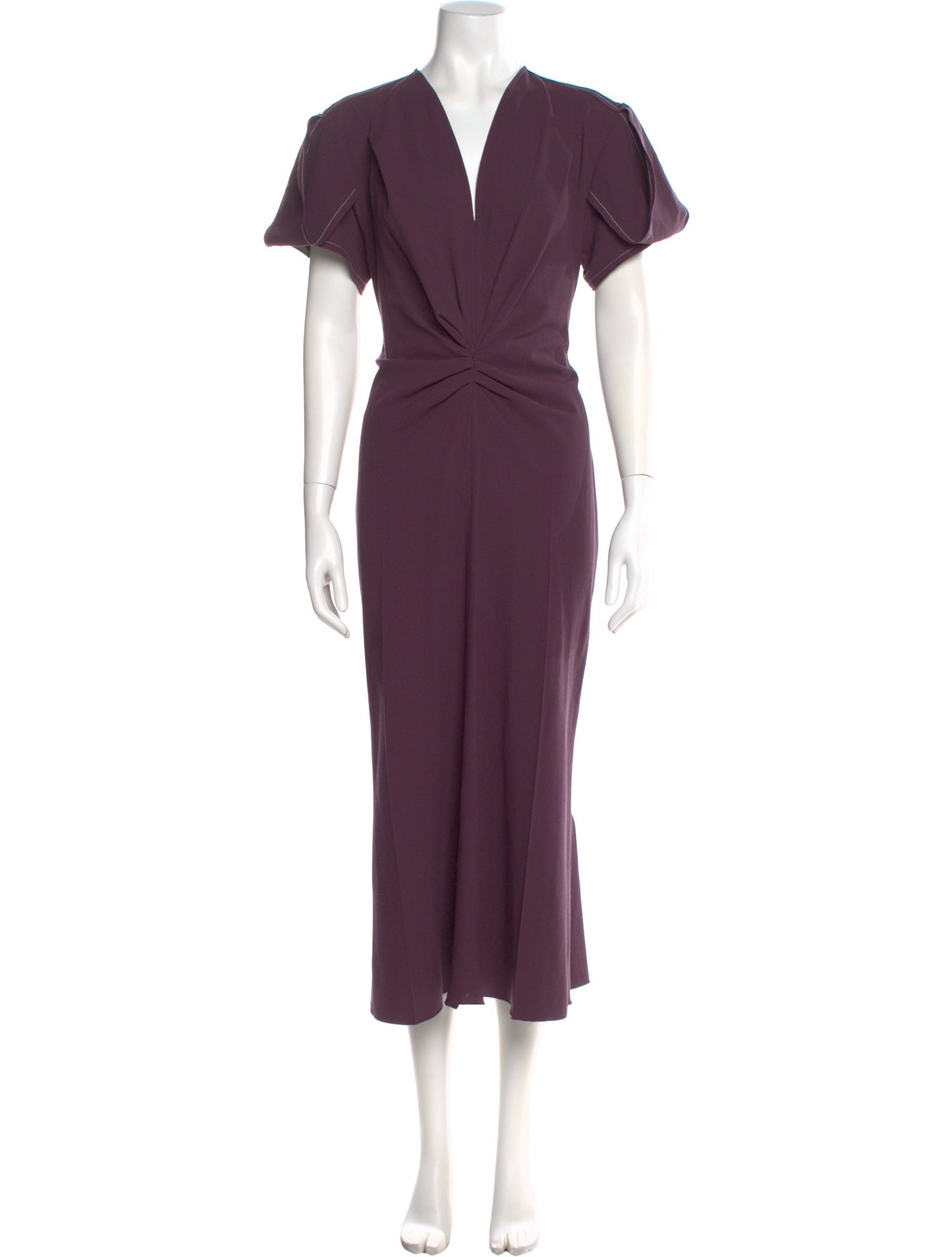 Victoria Beckham Virgin Wool Long Dress