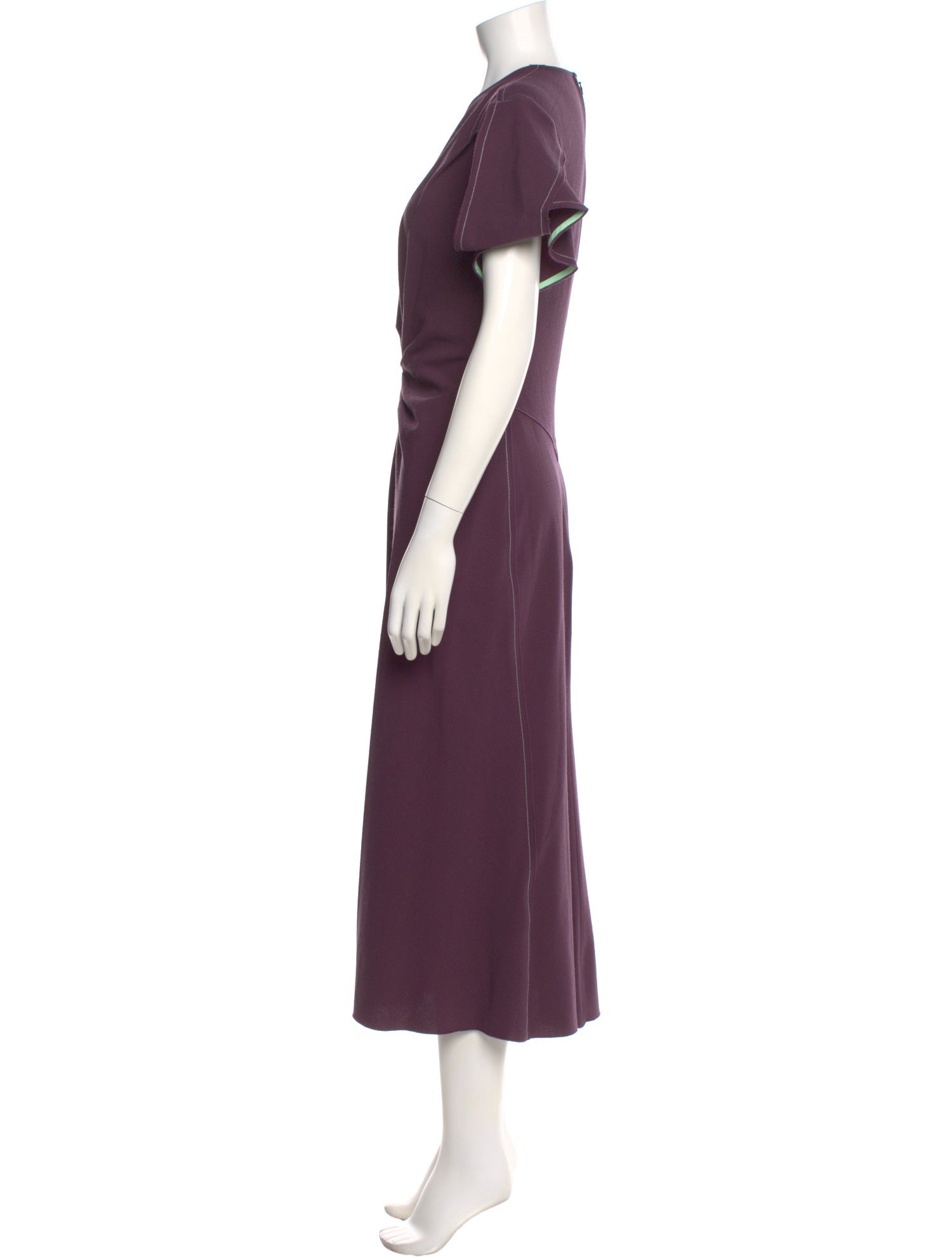Victoria Beckham Virgin Wool Long Dress