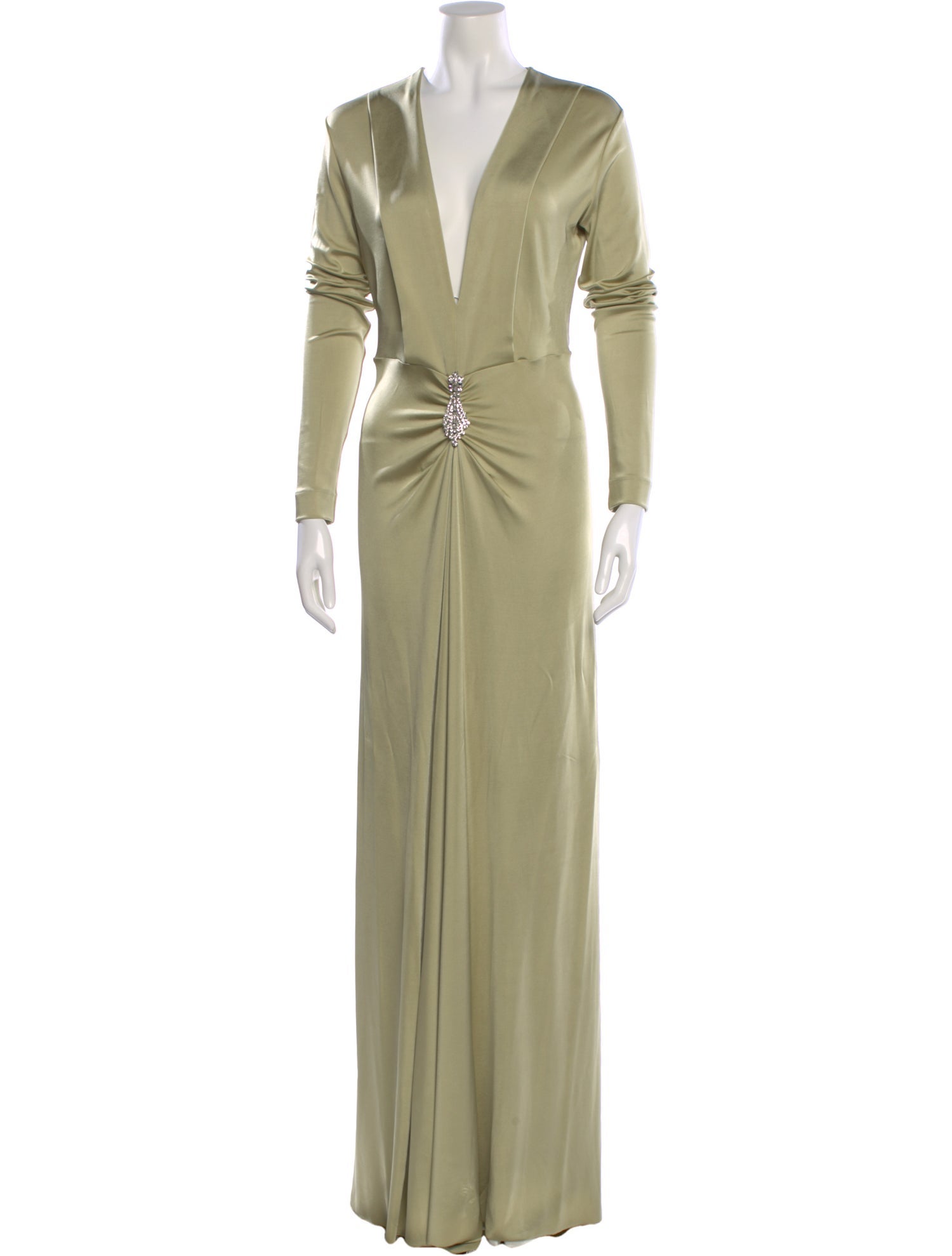 Victoria Beckham V-Neck Long Dress