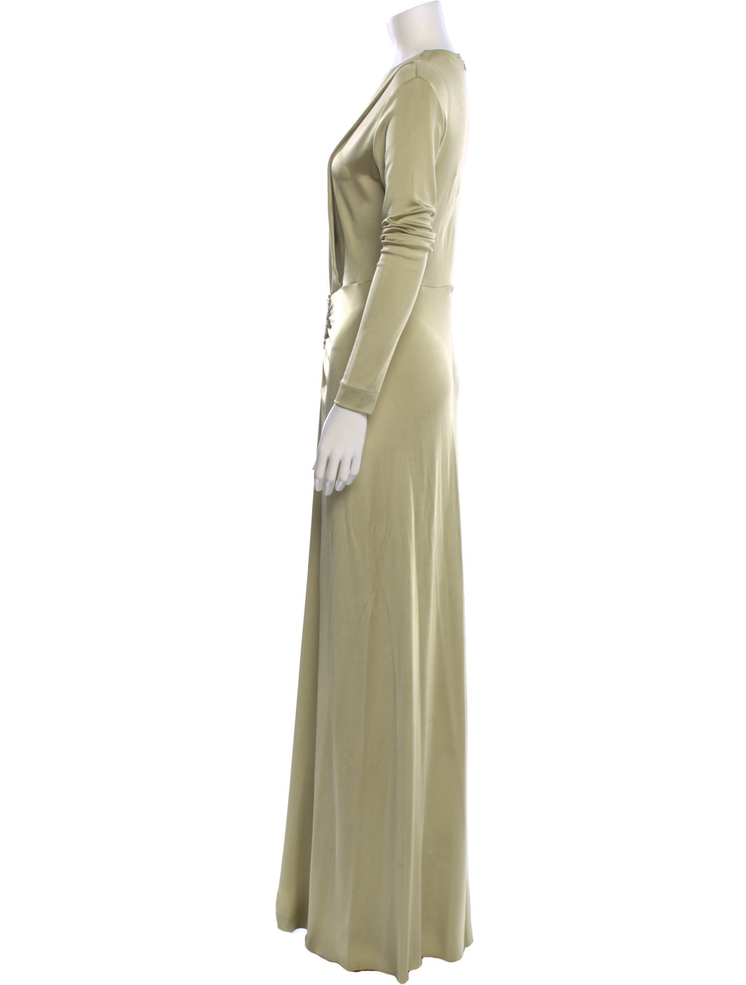 Victoria Beckham V-Neck Long Dress